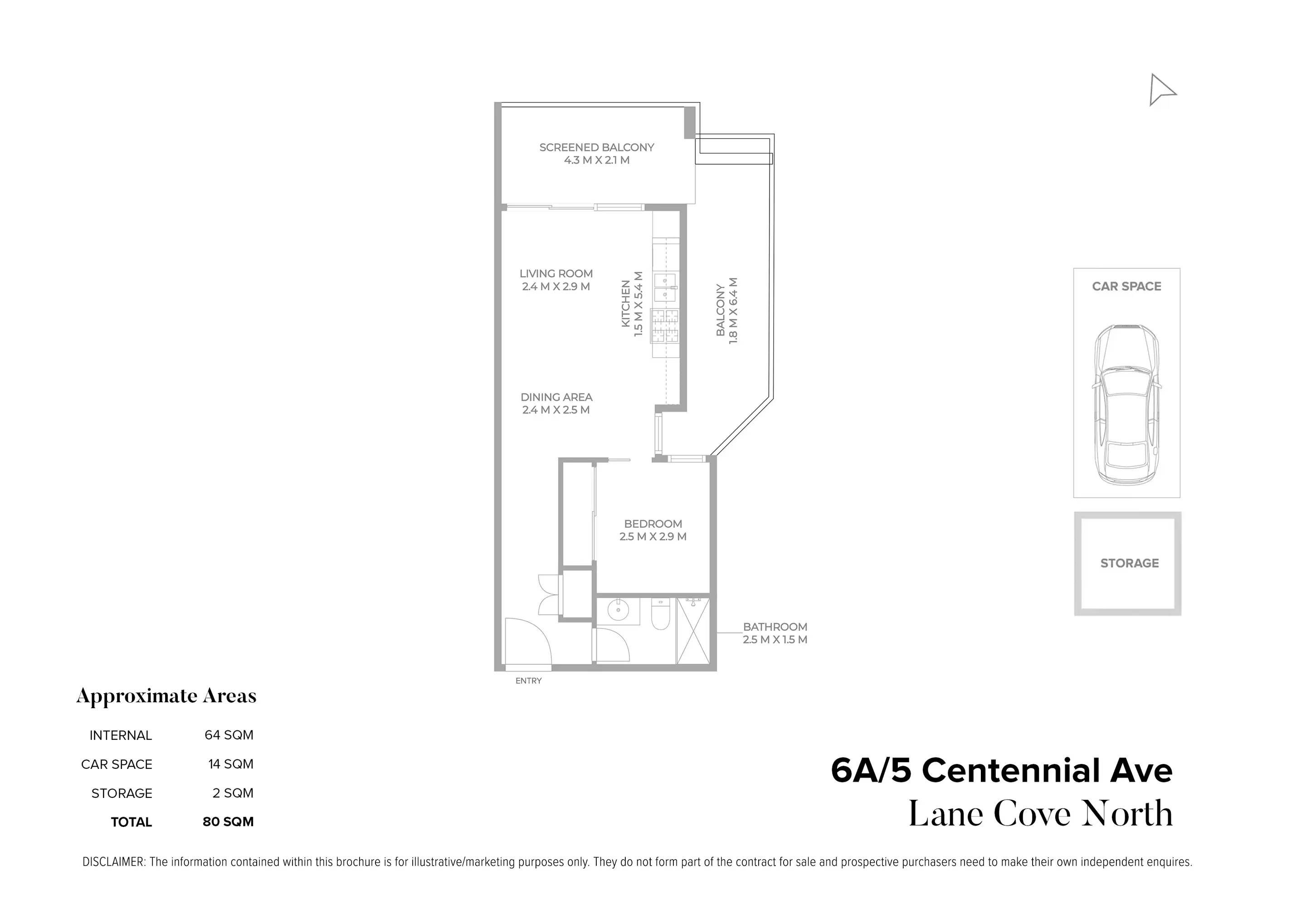 06A/5 Centennial Avenue, Lane Cove North Sold by Chidiac Realty - floorplan