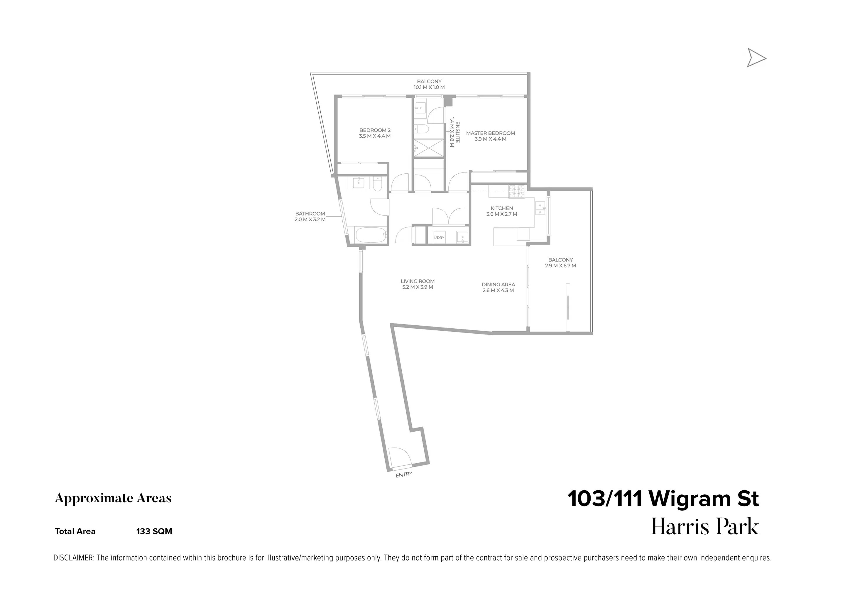 103/111 Wigram Street, Harris Park For Sale by Chidiac Realty - floorplan