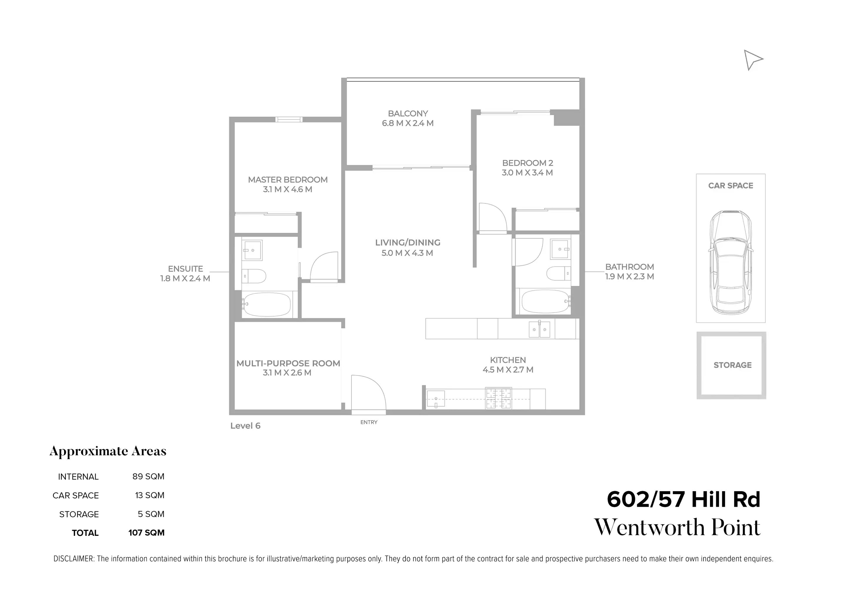 602/57 Hill Road, Wentworth Point For Sale by Chidiac Realty - floorplan