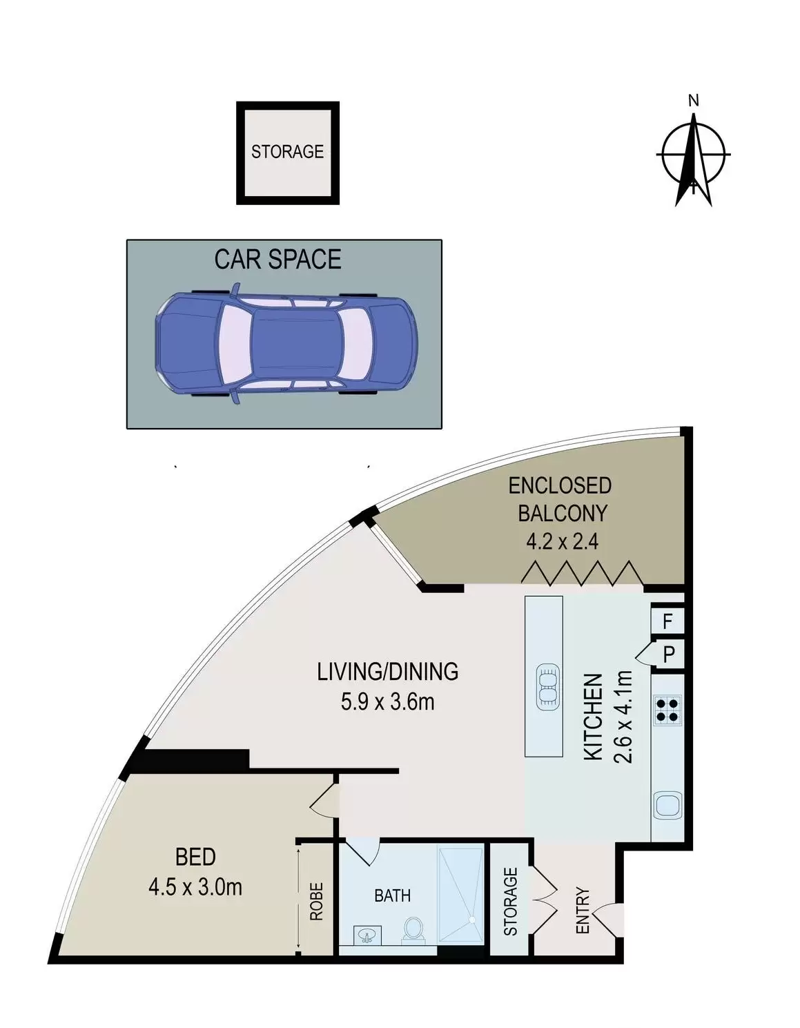 914/2 Waterways Street, Wentworth Point Leased by Chidiac Realty - floorplan