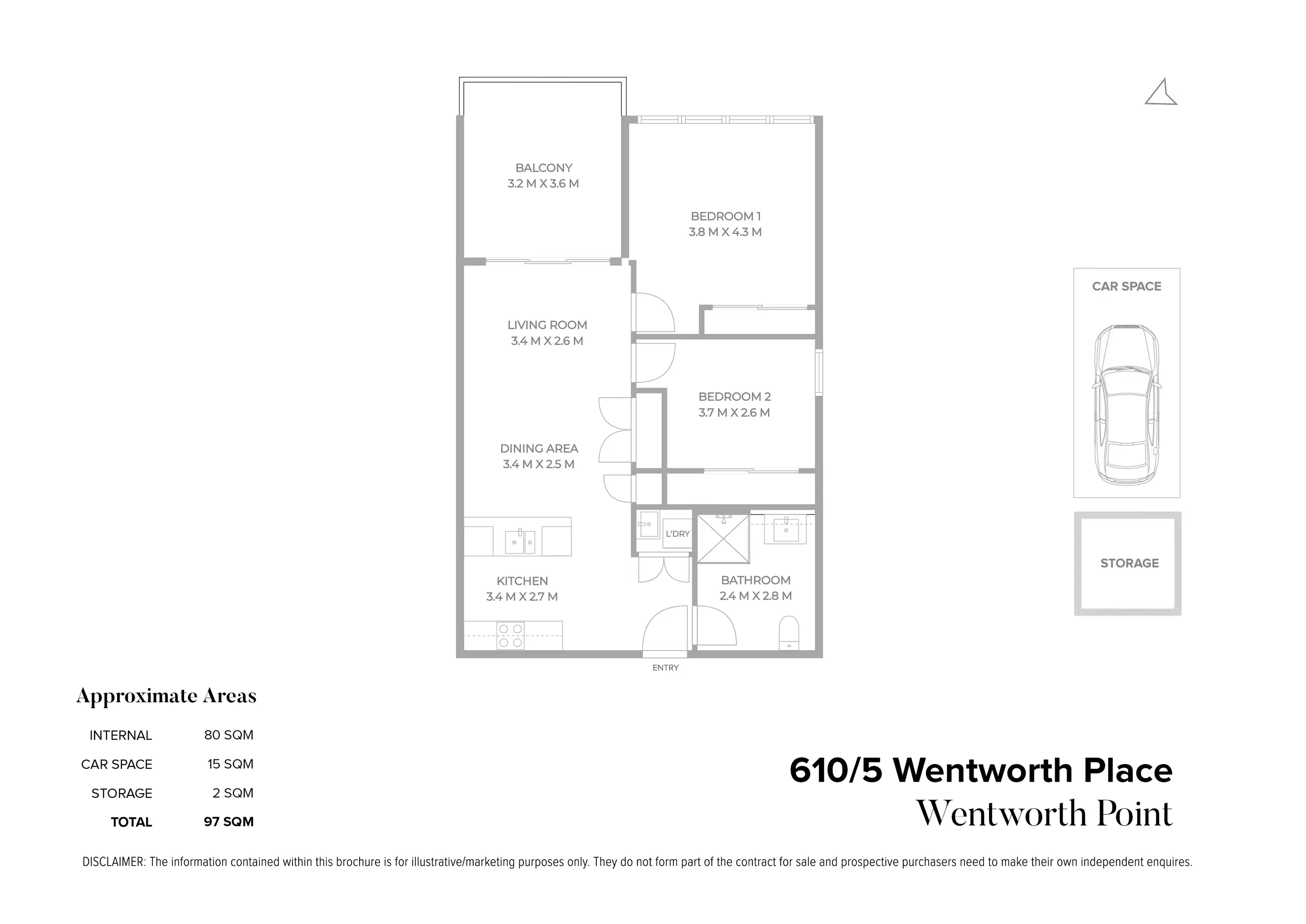 610/5 Wentworth Place, Wentworth Point For Sale by Chidiac Realty - floorplan