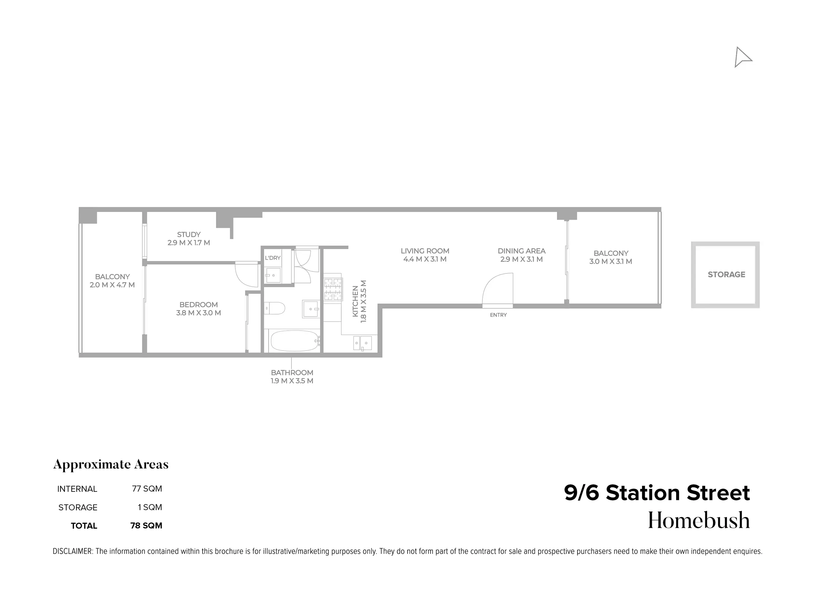 9/6 Station Street, Homebush Sold by Chidiac Realty - floorplan