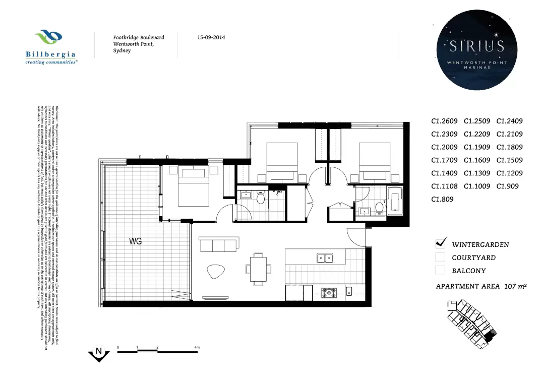 1809/18 Footbridge Boulevard, Wentworth Point Leased by Chidiac Realty - floorplan