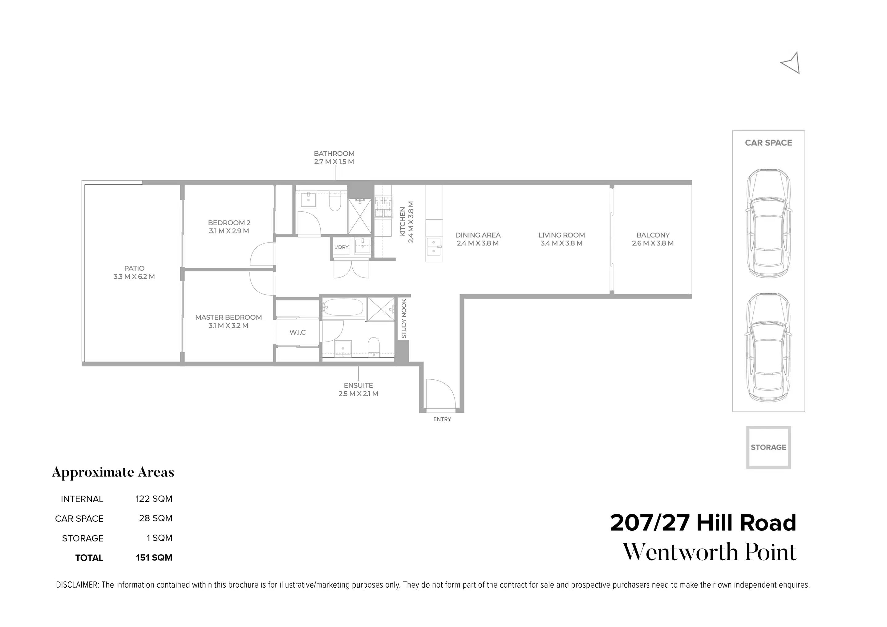 207/27 Hill Road, Wentworth Point Sold by Chidiac Realty - floorplan