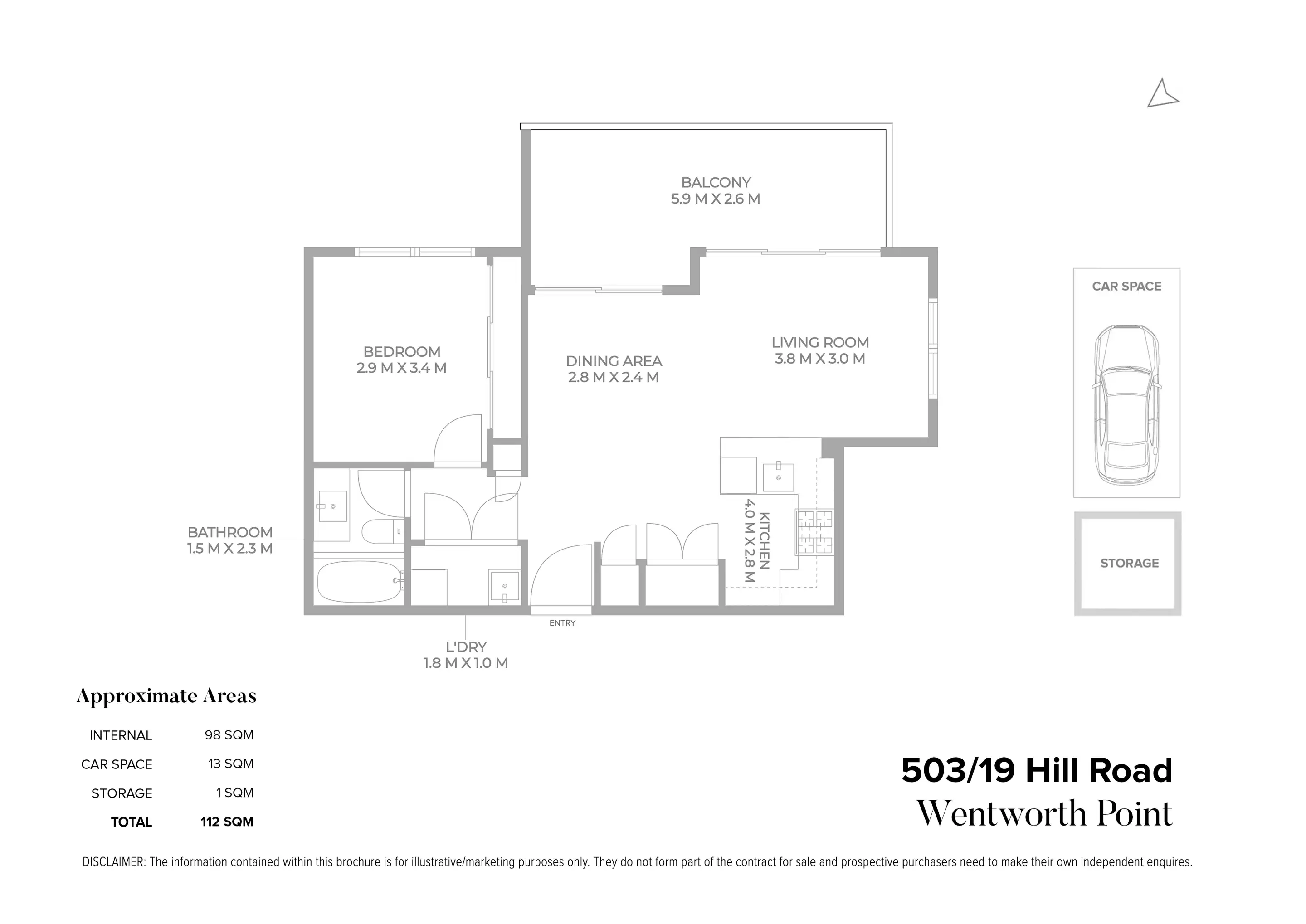 503/19 Hill Road, Wentworth Point Sold by Chidiac Realty - floorplan