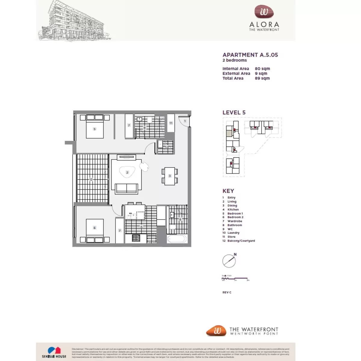 505/9 Baywater Drive, Wentworth Point Leased by Chidiac Realty - floorplan