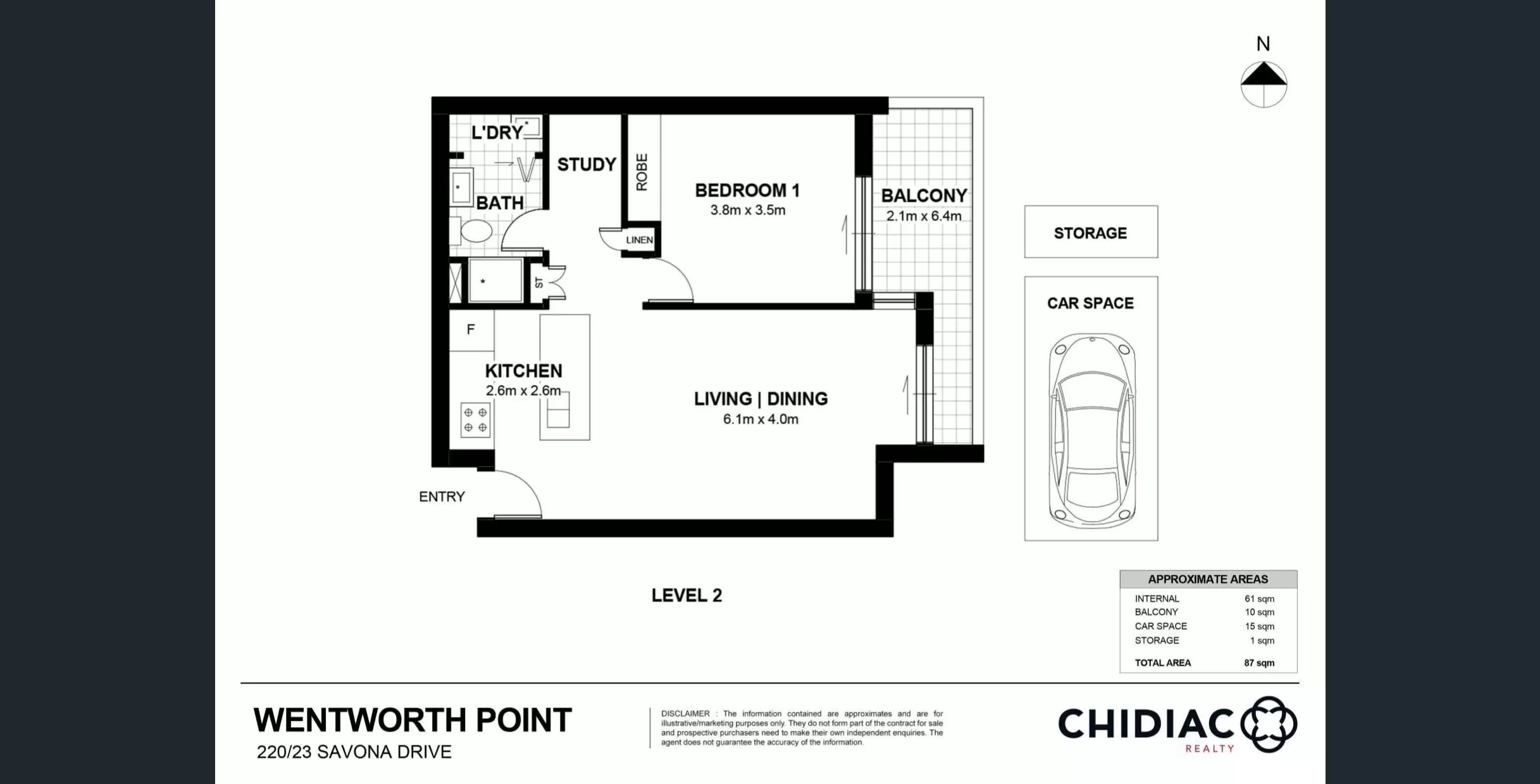 220/23 Savona Drive, Wentworth Point Leased by Chidiac Realty - floorplan