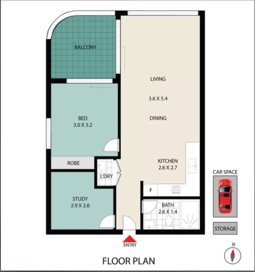 406/14 Church Street, Lidcombe Leased by Chidiac Realty - floorplan