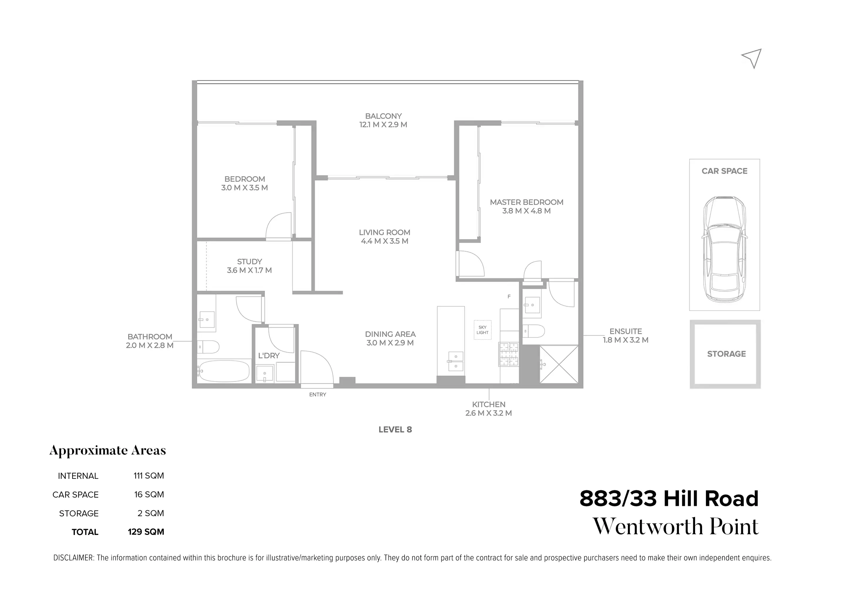 883/33 Hill Road, Wentworth Point For Sale by Chidiac Realty - floorplan