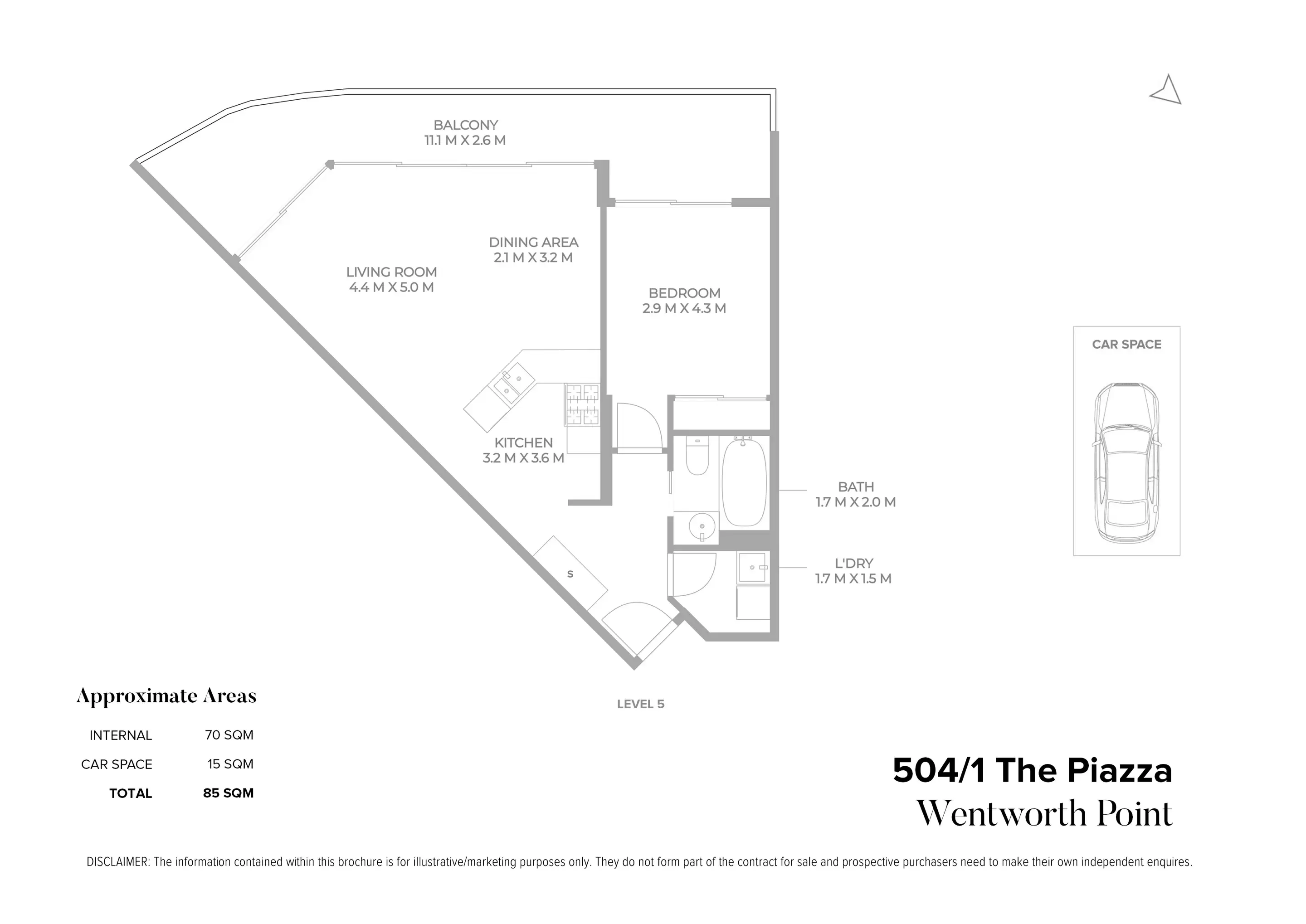 504/1 The Piazza, Wentworth Point For Sale by Chidiac Realty - floorplan