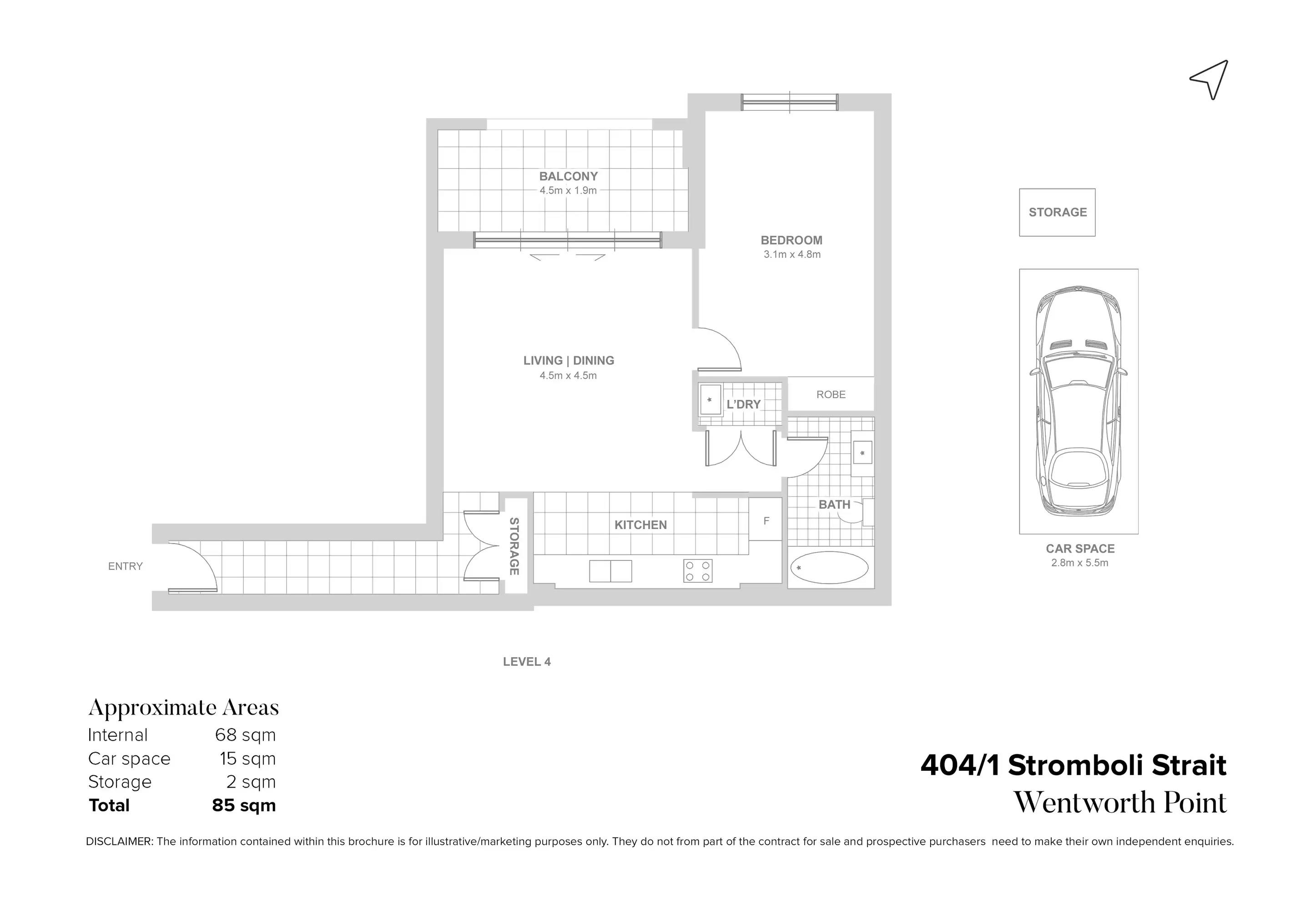 404/1 Stromboli Strait, Wentworth Point For Lease by Chidiac Realty - floorplan