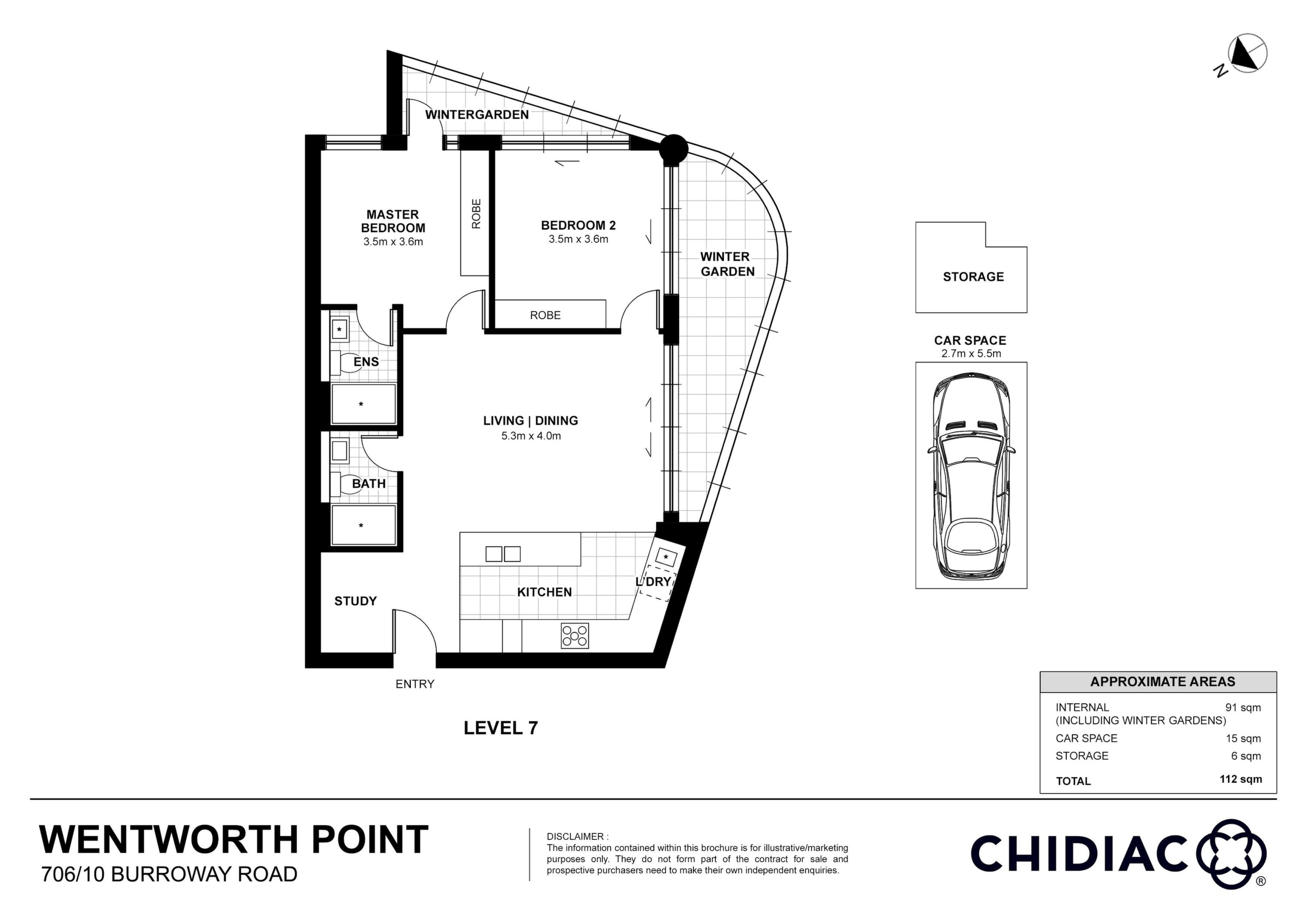 706/10 Burroway Road, Wentworth Point Sold by Chidiac Realty - floorplan