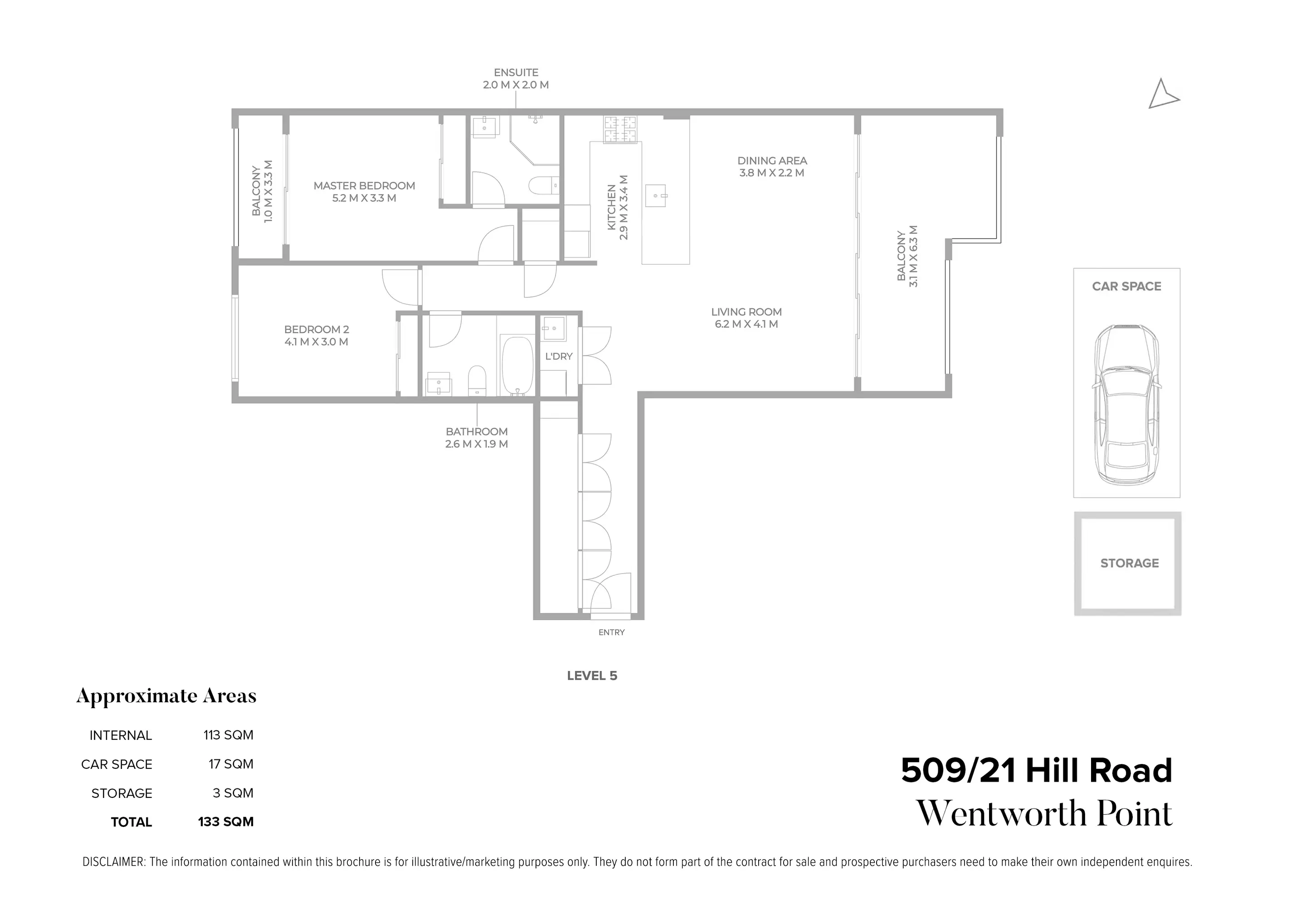 509/21 Hill Road, Wentworth Point Sold by Chidiac Realty - floorplan