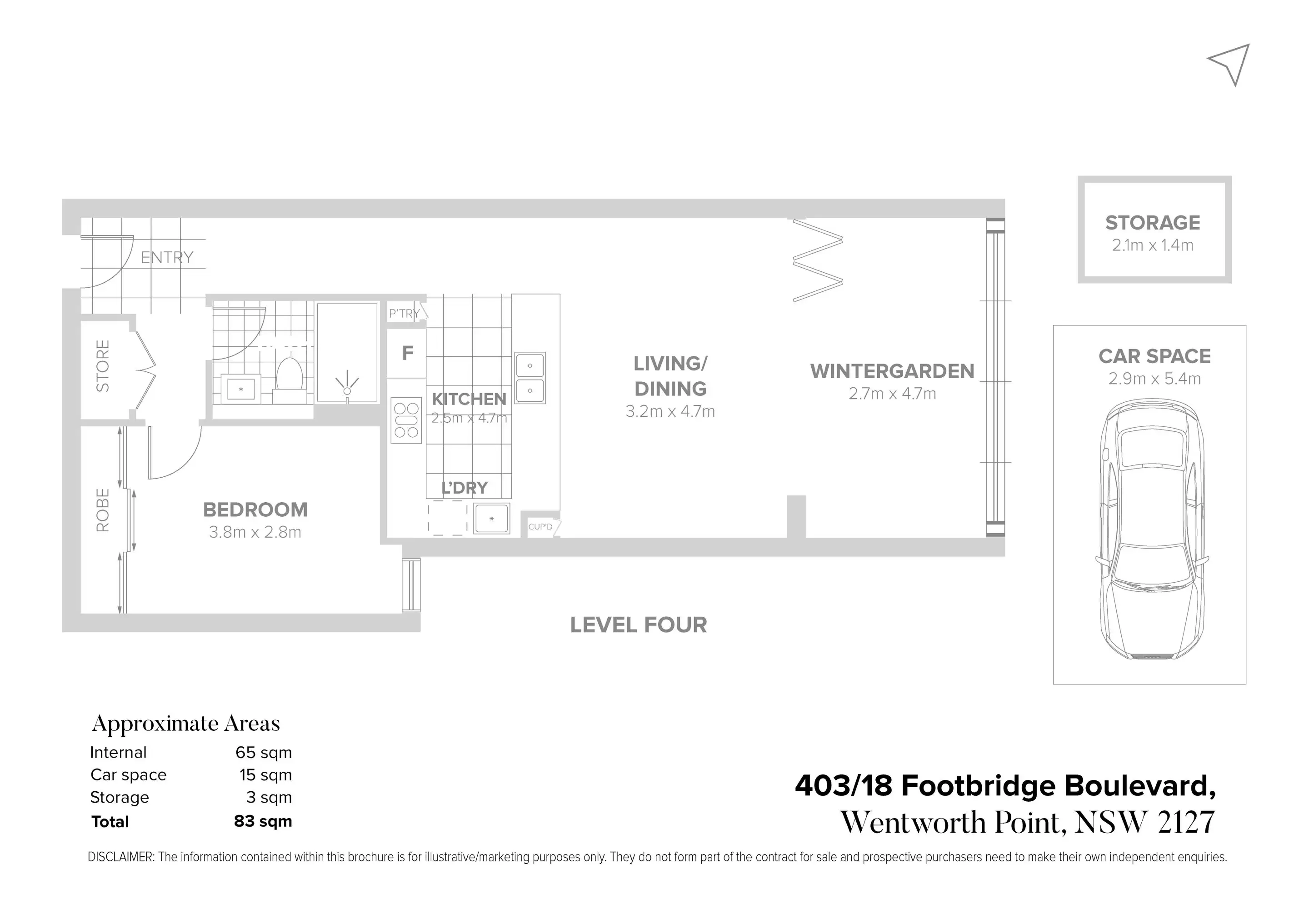 403/18 Footbridge Boulevard, Wentworth Point Sold by Chidiac Realty - floorplan