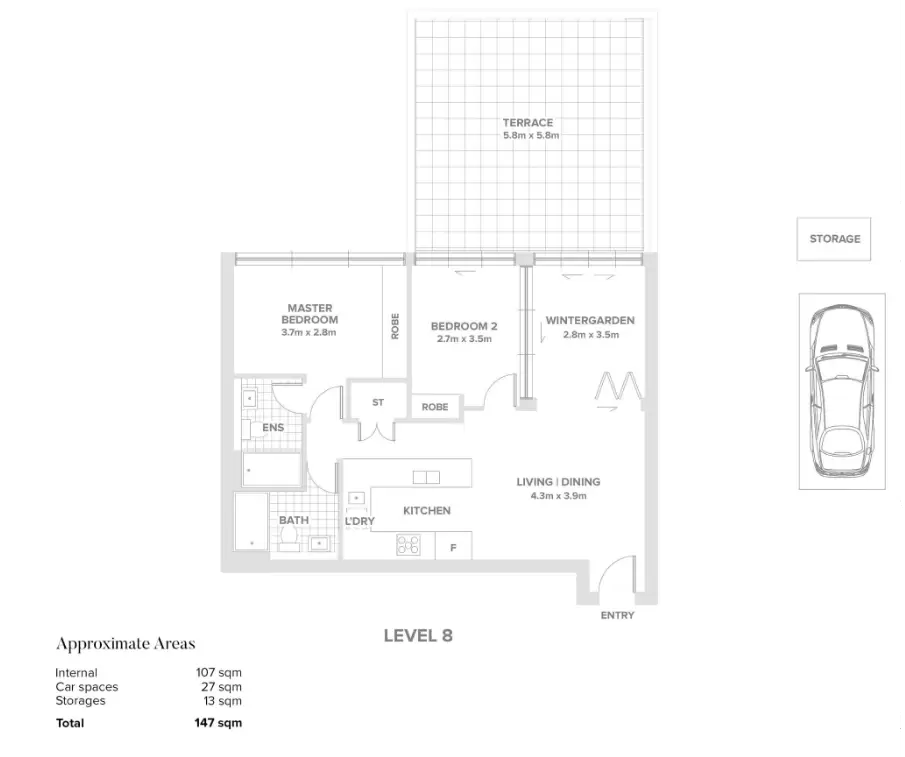 801/26 Footbridge Boulevard, Wentworth Point For Lease by Chidiac Realty - floorplan