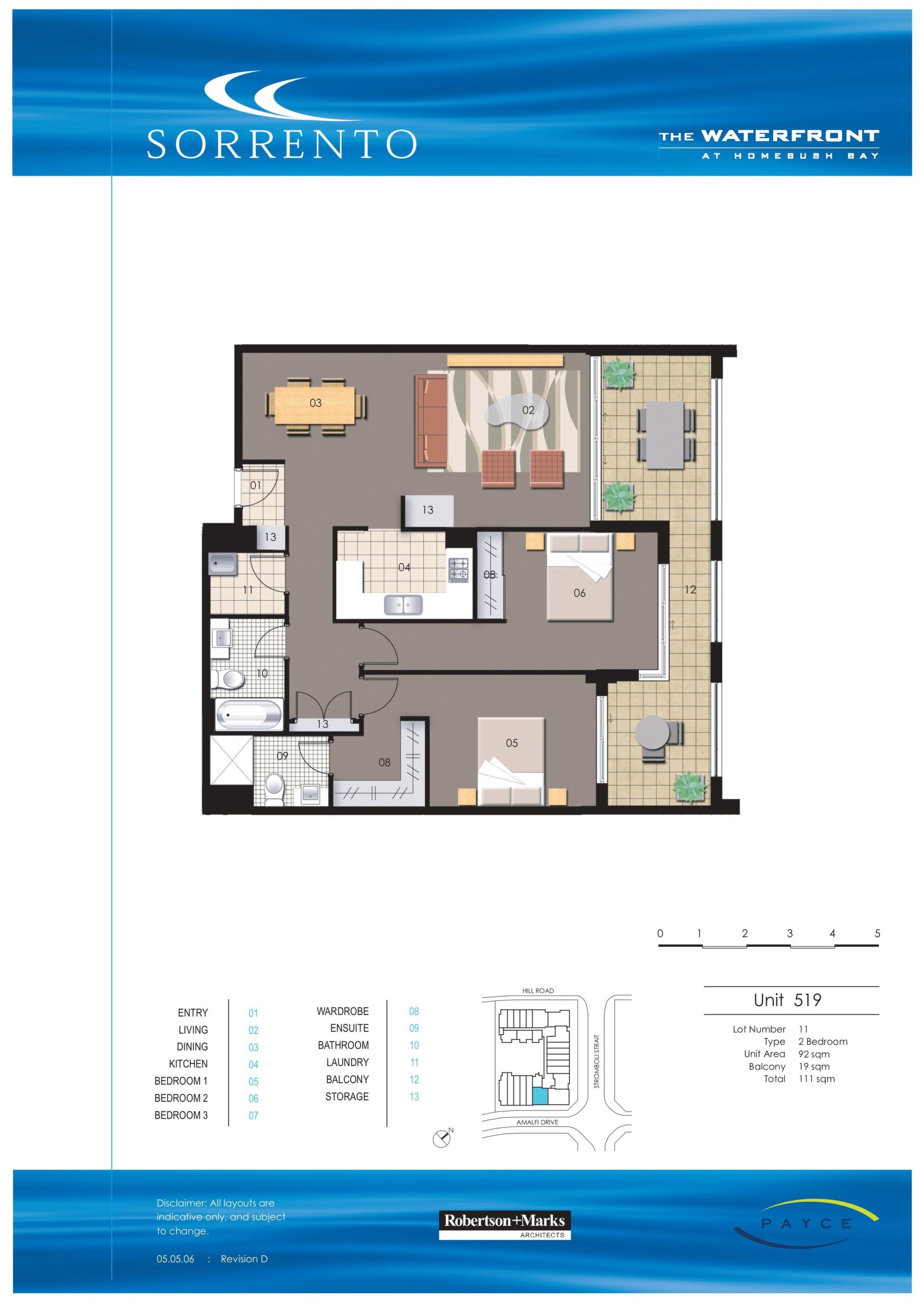 519/37 Amalfi Drive, Wentworth Point Leased by Chidiac Realty - floorplan