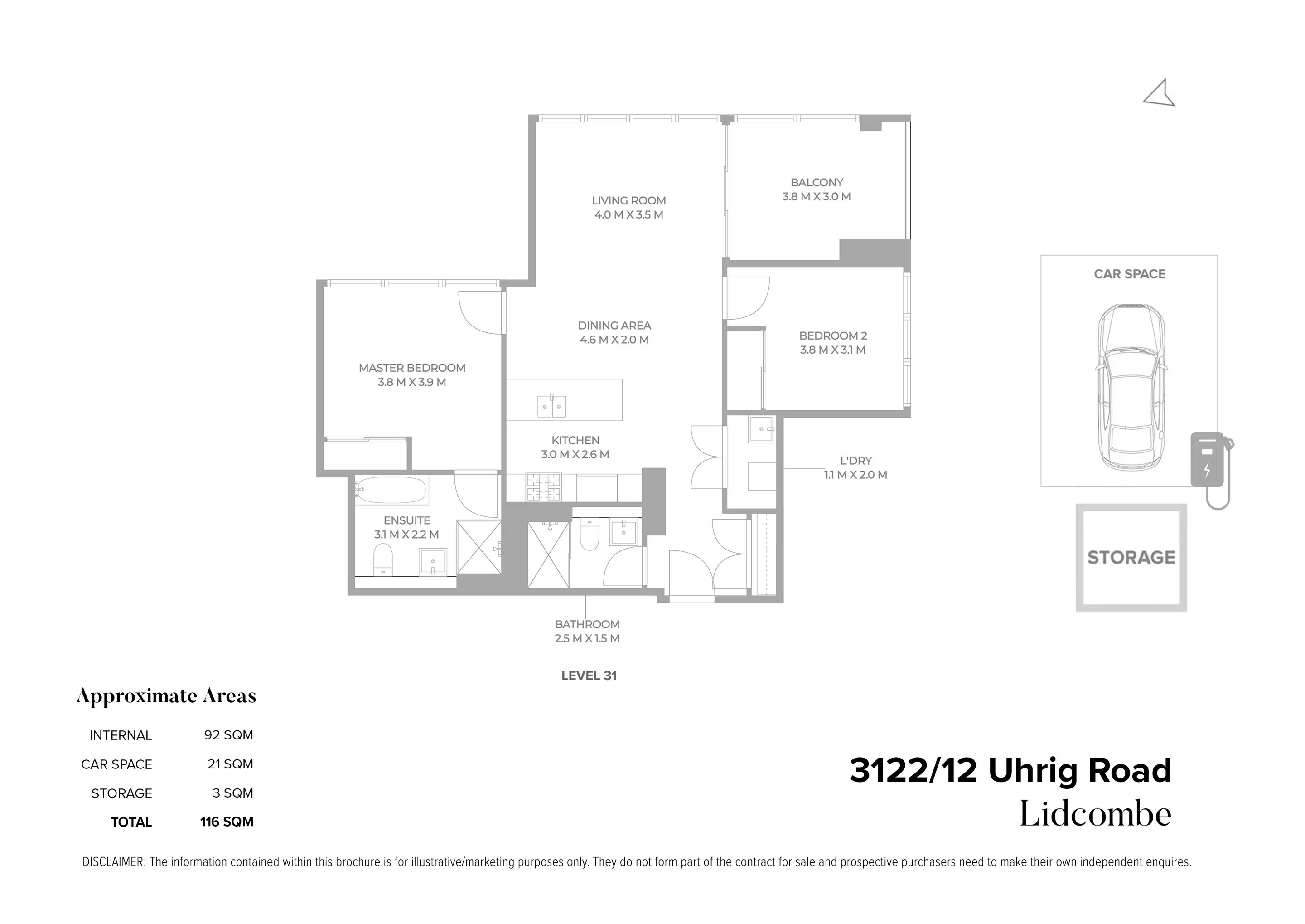 3122/12 Uhrig Road, Lidcombe Sold by Chidiac Realty - floorplan