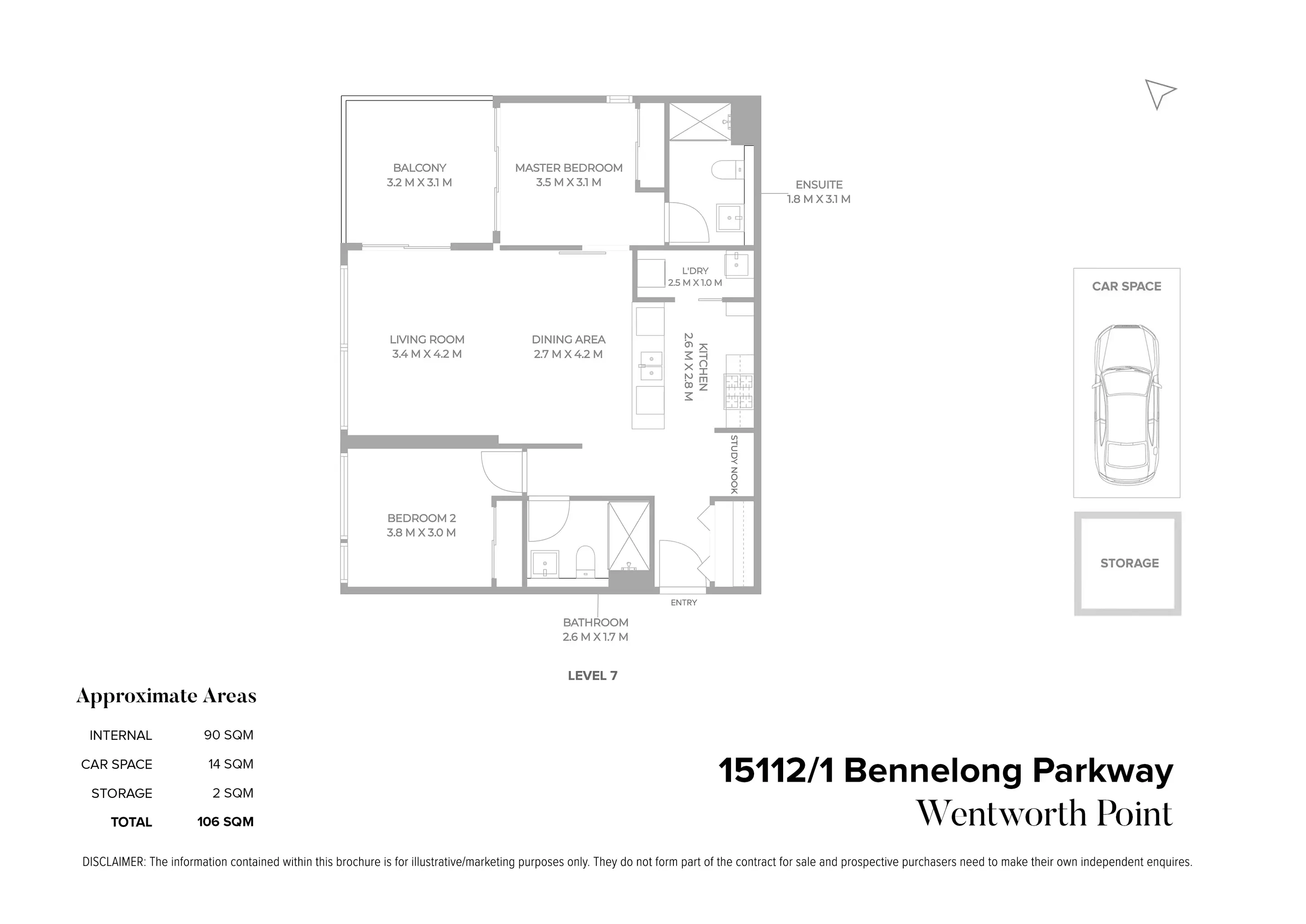 15112/1 Bennelong Parkway, Wentworth Point For Sale by Chidiac Realty - floorplan