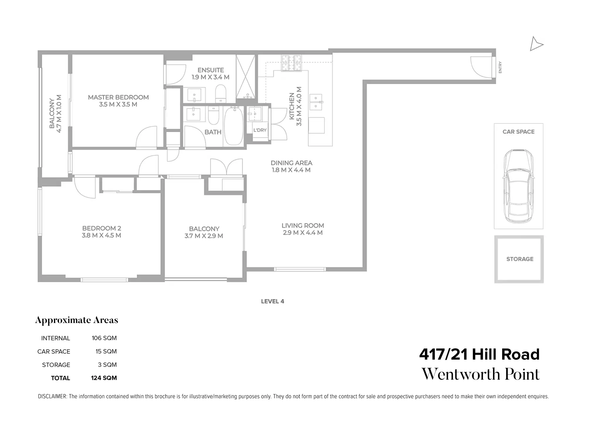 417/21 Hill Road, Wentworth Point For Sale by Chidiac Realty - floorplan