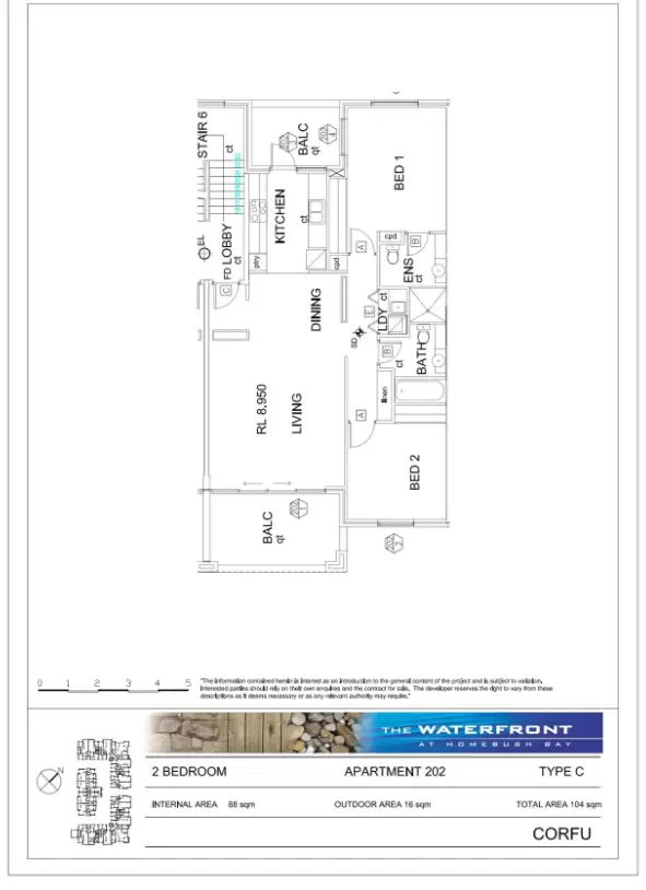 202/5 Stromboli Strait, Wentworth Point Leased by Chidiac Realty - floorplan