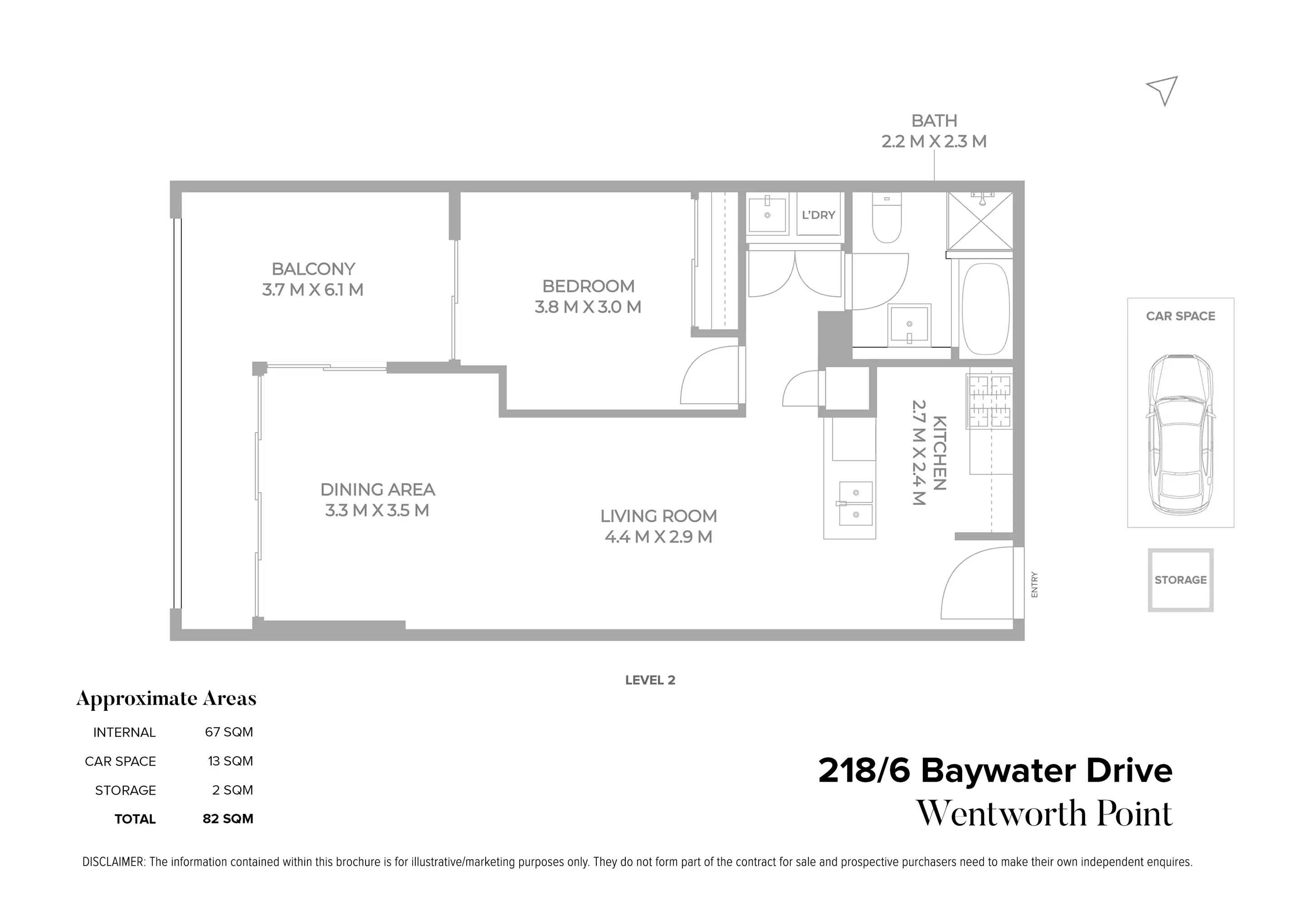 218/6 Baywater Drive, Wentworth Point For Sale by Chidiac Realty - floorplan