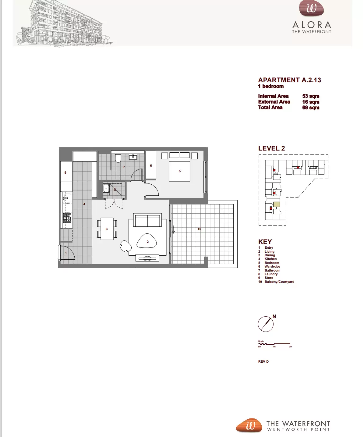 213/19 Baywater Drive, Wentworth Point Leased by Chidiac Realty - floorplan