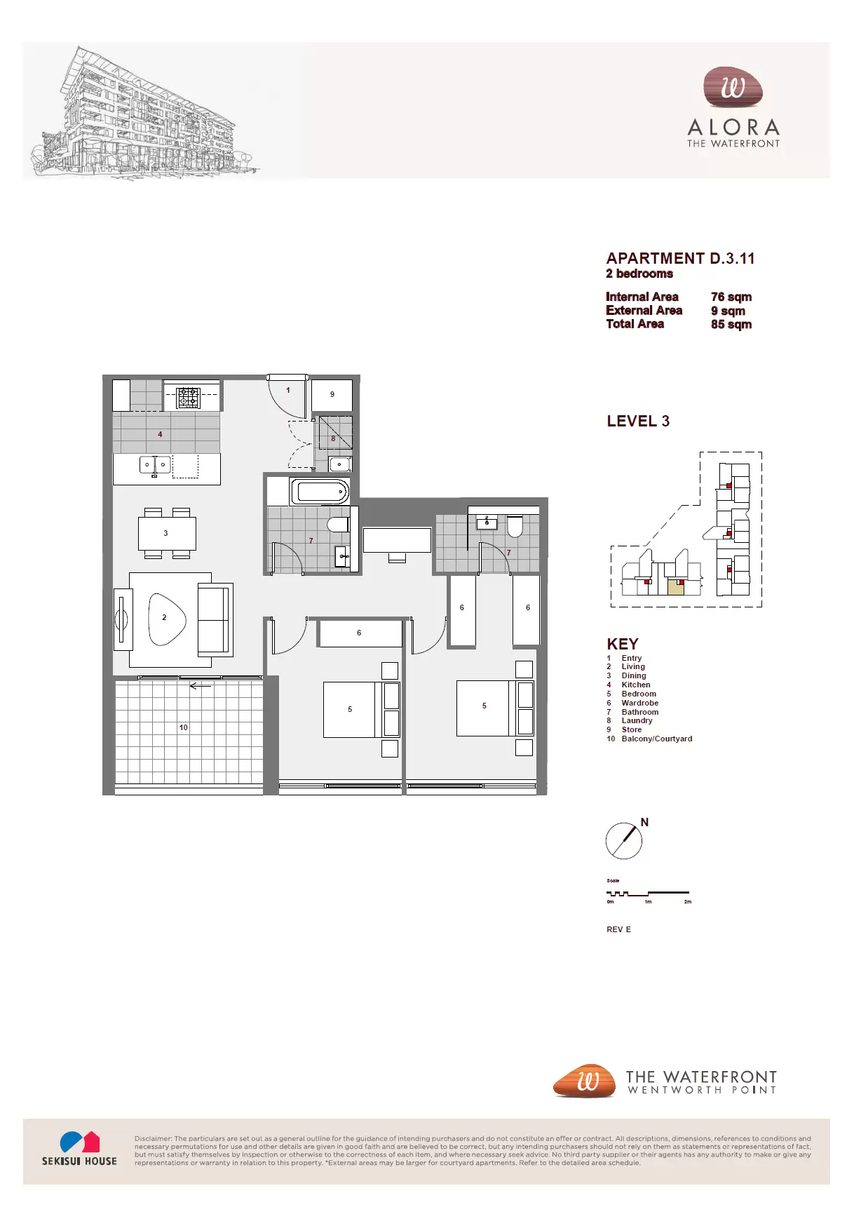 311/23 Monza Blvd, Wentworth Point Leased by Chidiac Realty - floorplan