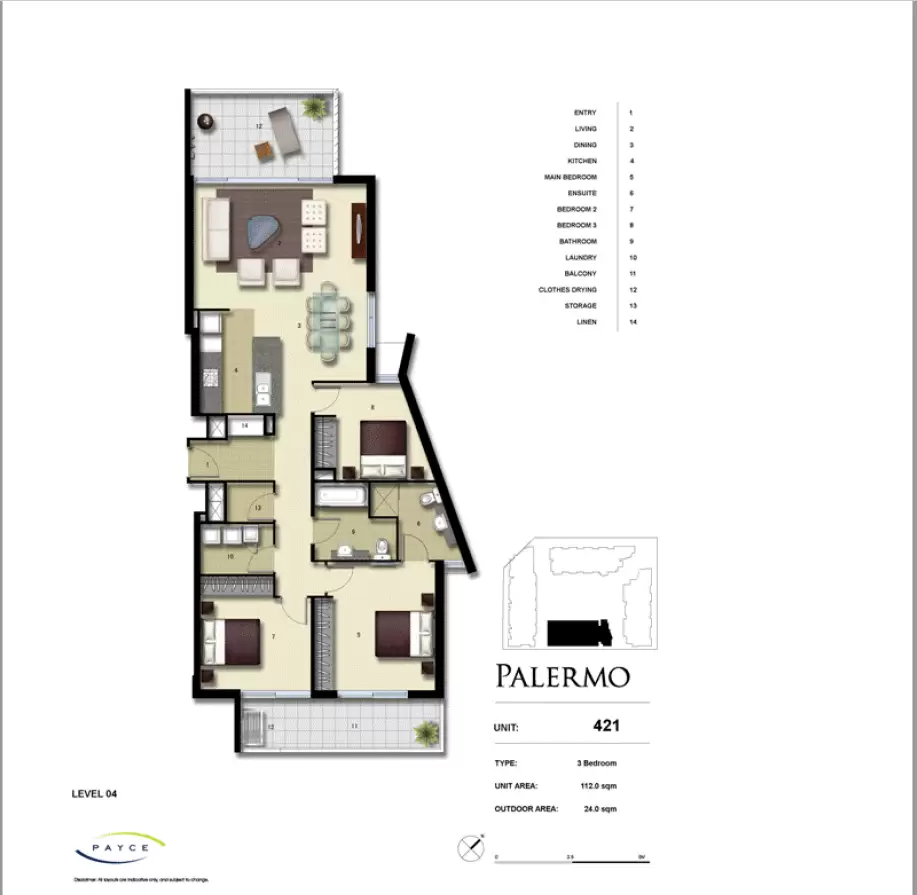 421/23 Savona Drive, Wentworth Point Leased by Chidiac Realty - floorplan