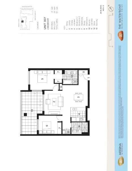 307/48 Amalfi Drive, Wentworth Point Leased by Chidiac Realty - floorplan