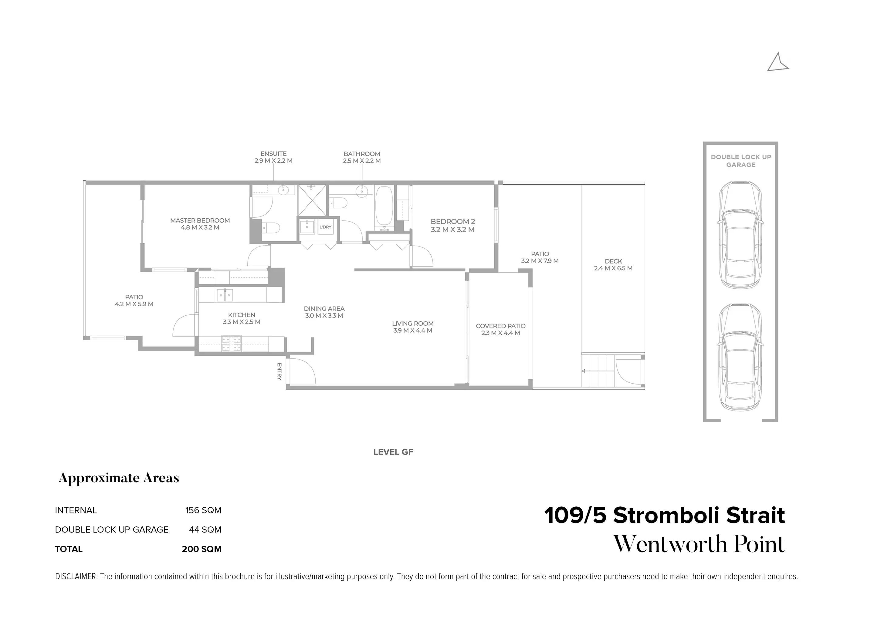 109/5 Stromboli Strait, Wentworth Point Sold by Chidiac Realty - floorplan