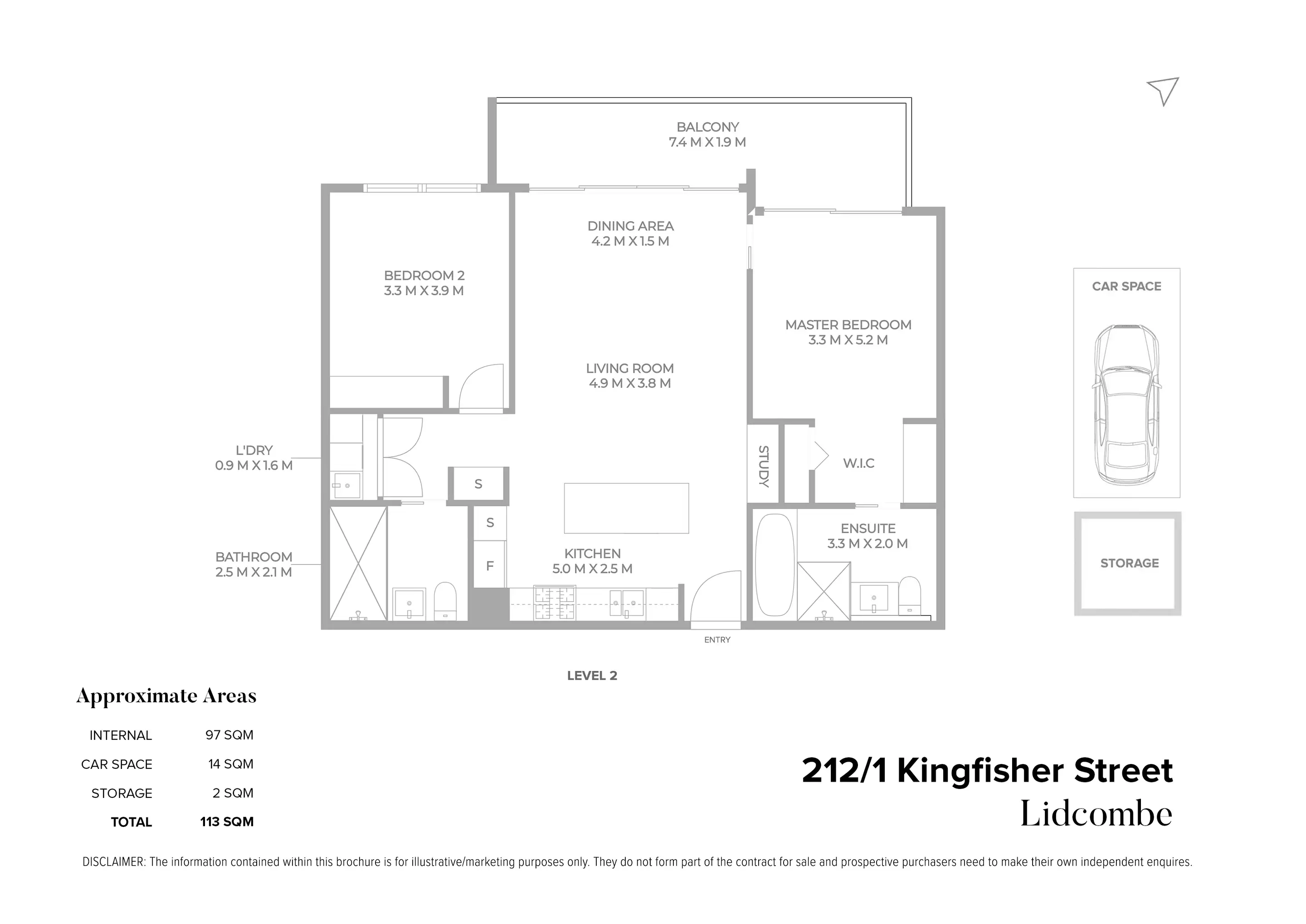 212/1 Kingfisher Street, Lidcombe For Sale by Chidiac Realty - floorplan