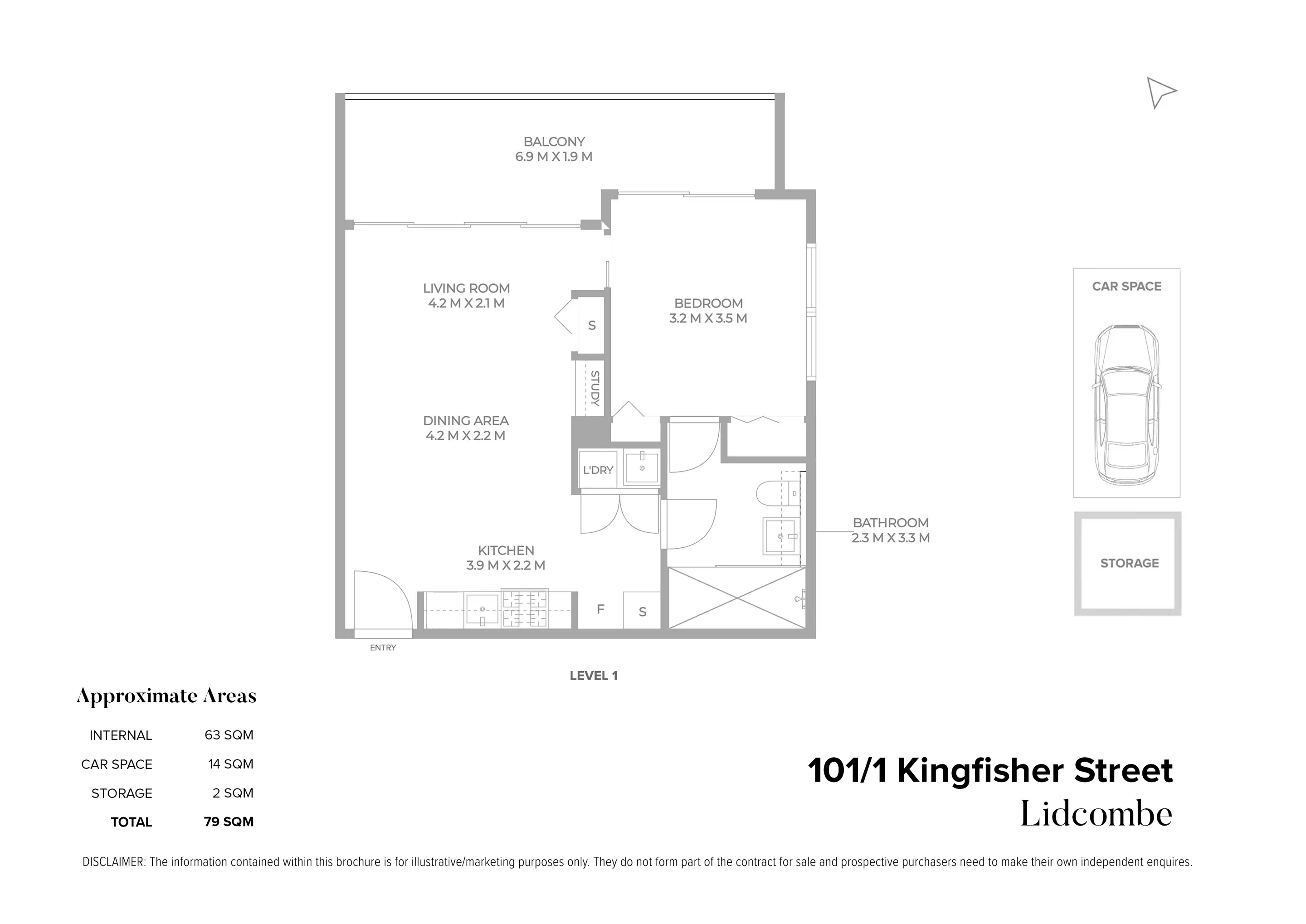 101/1 Kingfisher Street, Lidcombe Sold by Chidiac Realty - floorplan