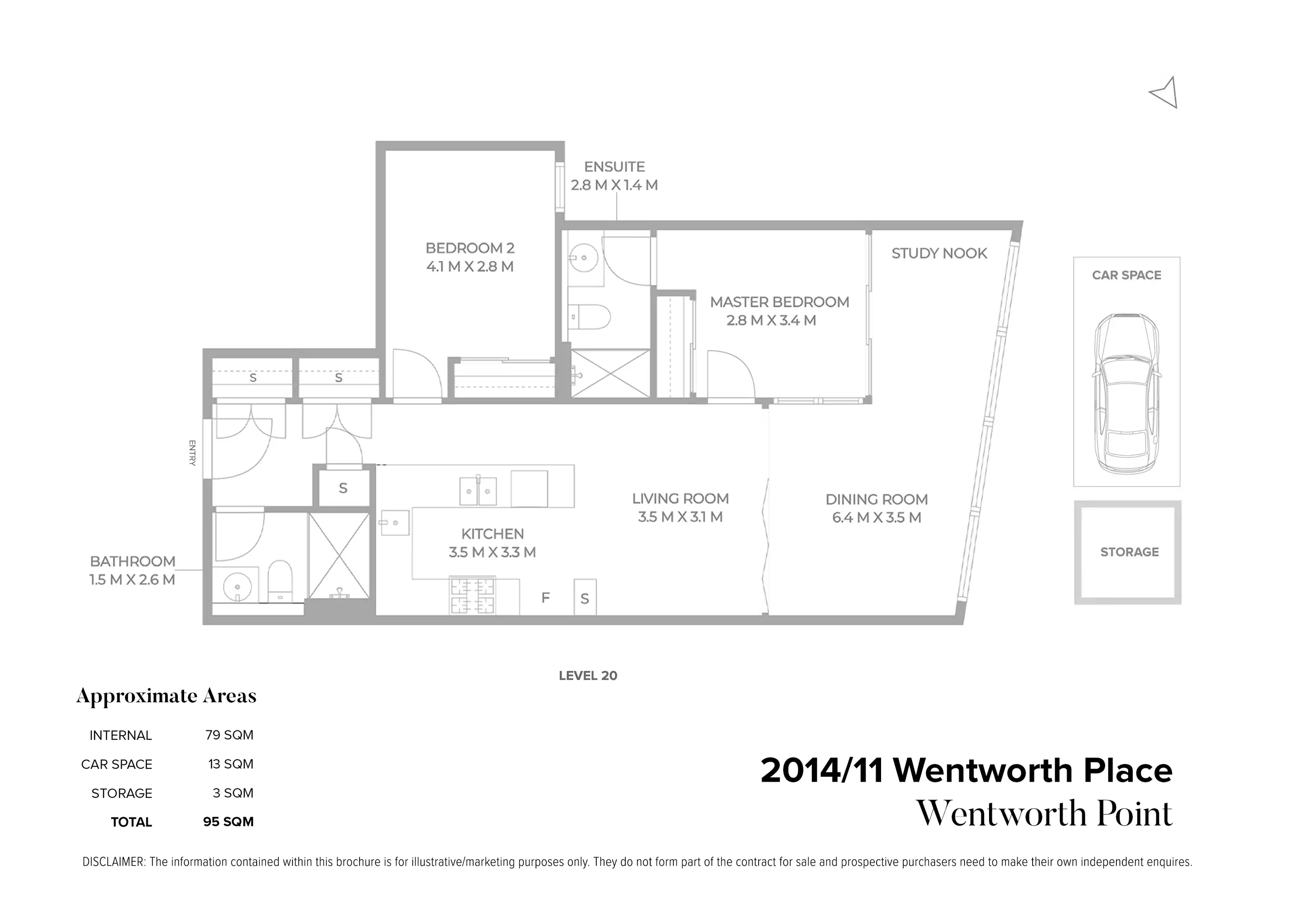 2014/11 Wentworth Place, Wentworth Point Sold by Chidiac Realty - floorplan