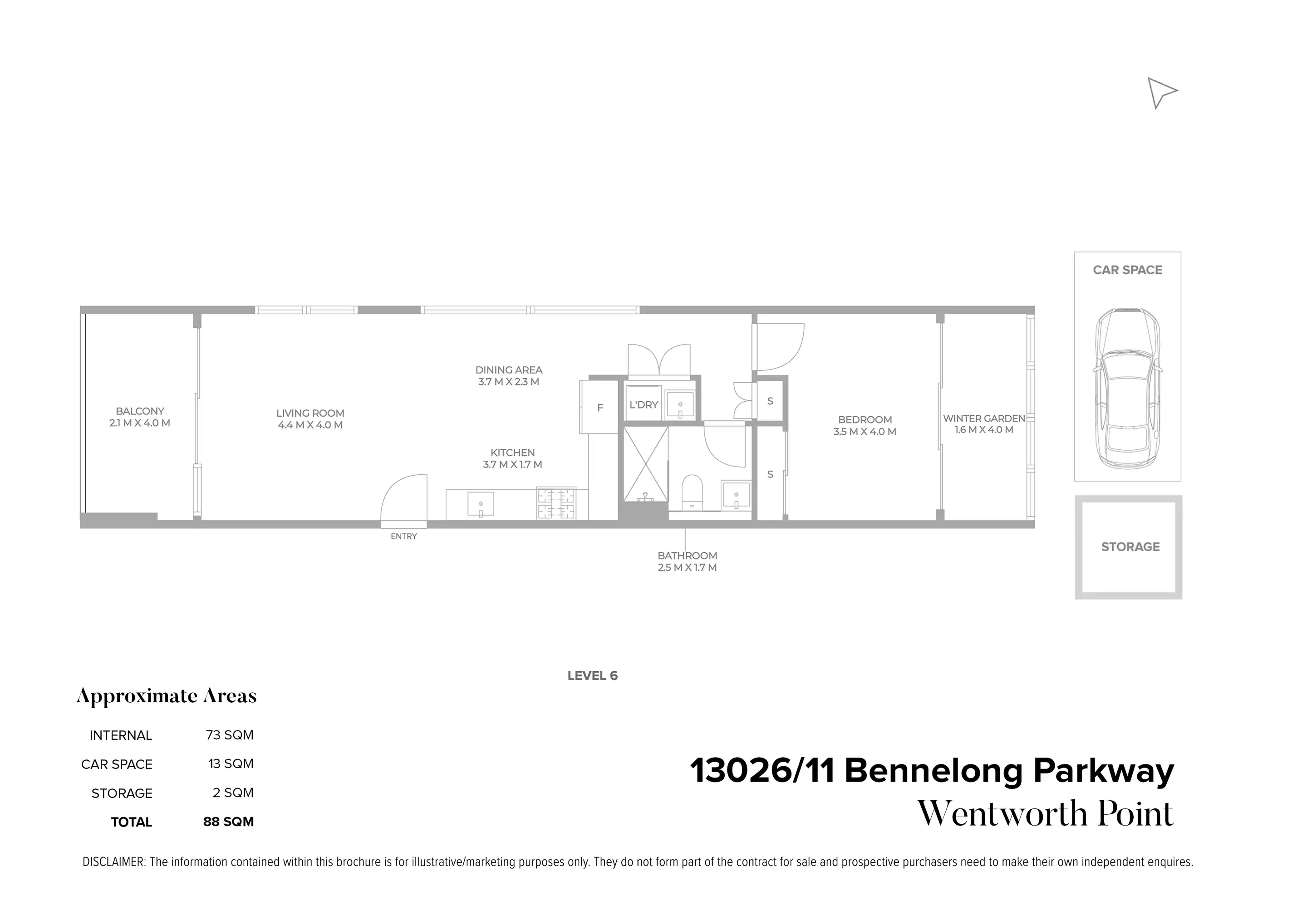 13026/11 Bennelong Parkway, Wentworth Point For Sale by Chidiac Realty - floorplan