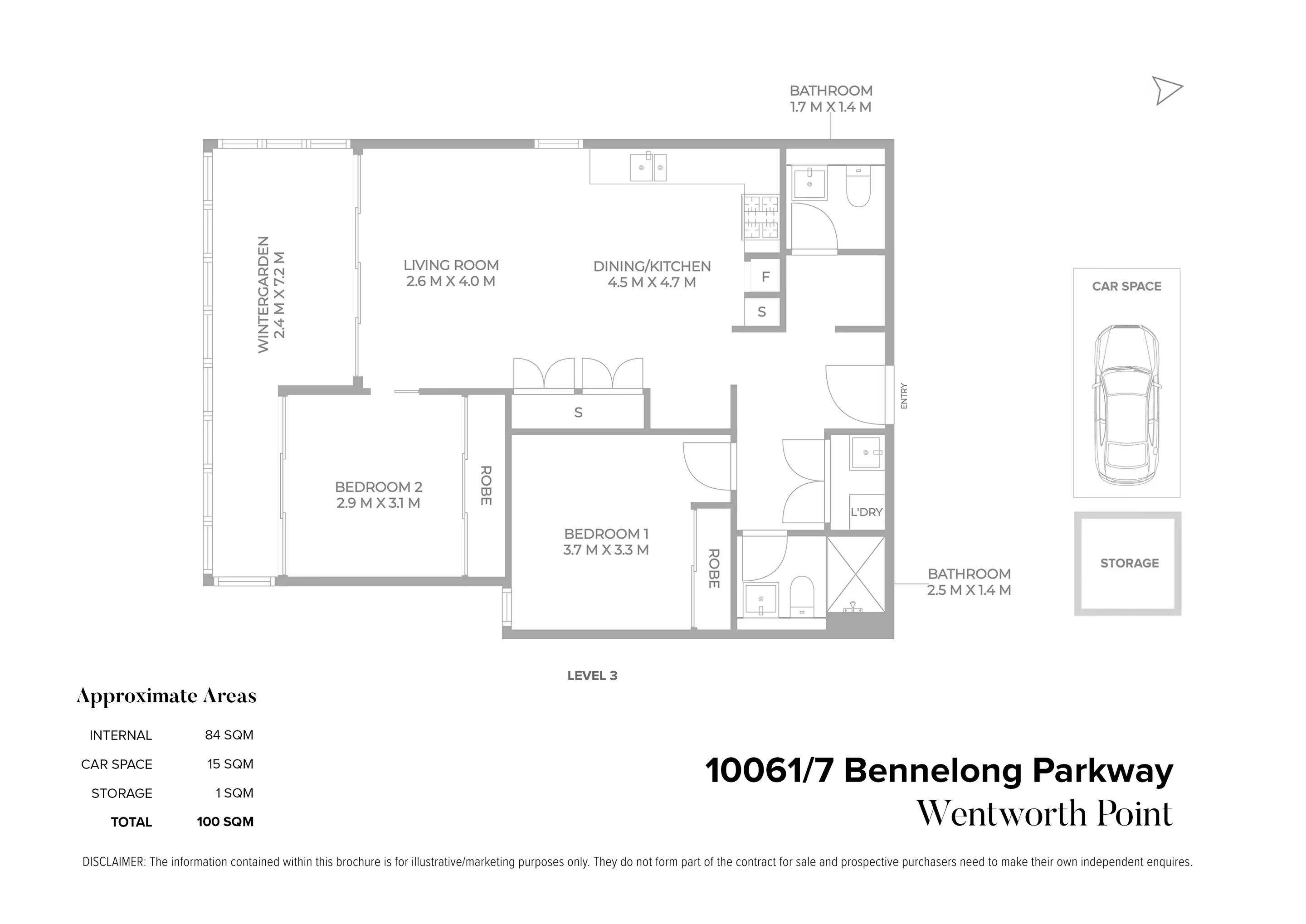 10061/7 Bennelong Parkway, Wentworth Point For Sale by Chidiac Realty - floorplan