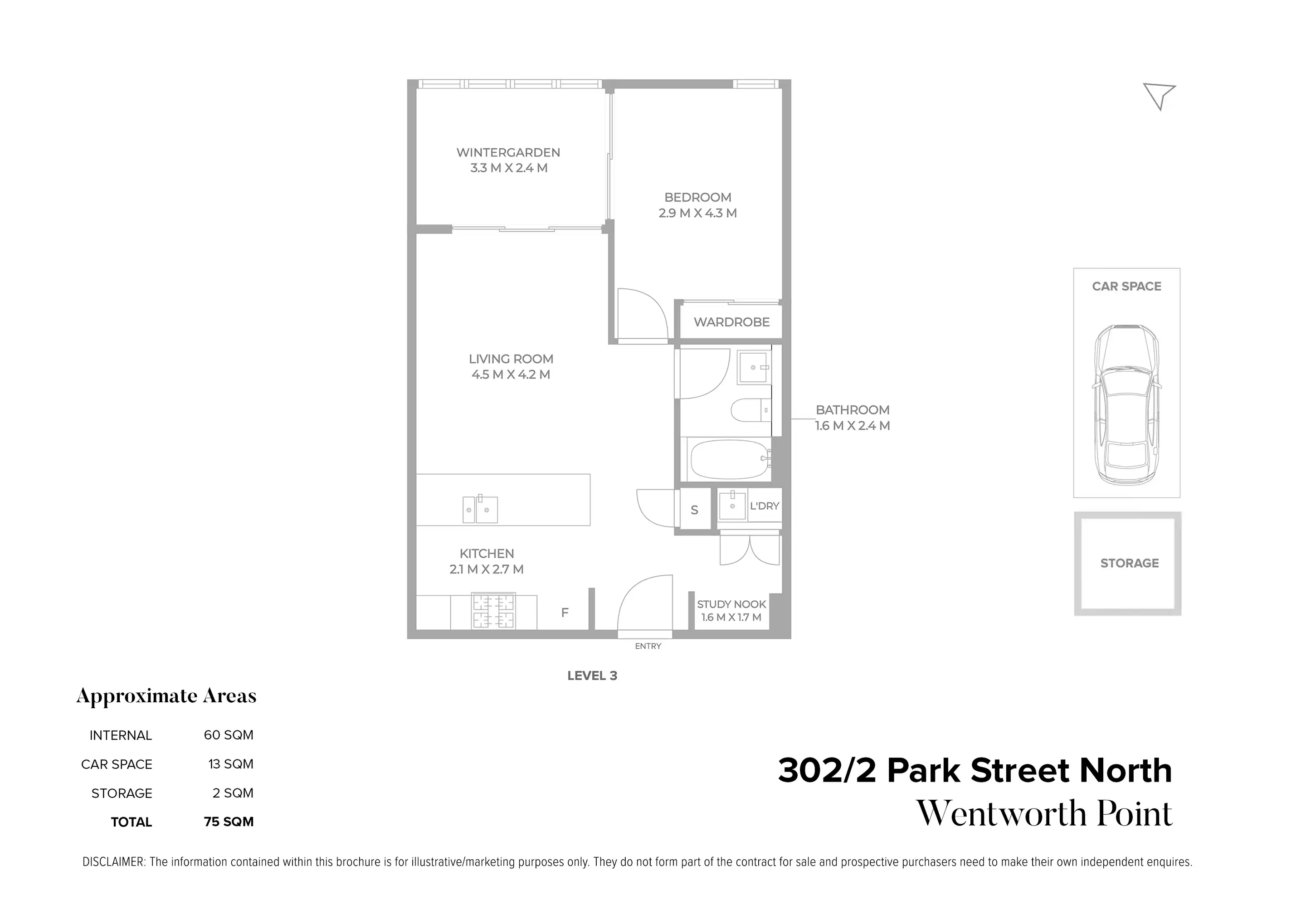 302/2 Park Street North, Wentworth Point For Sale by Chidiac Realty - floorplan