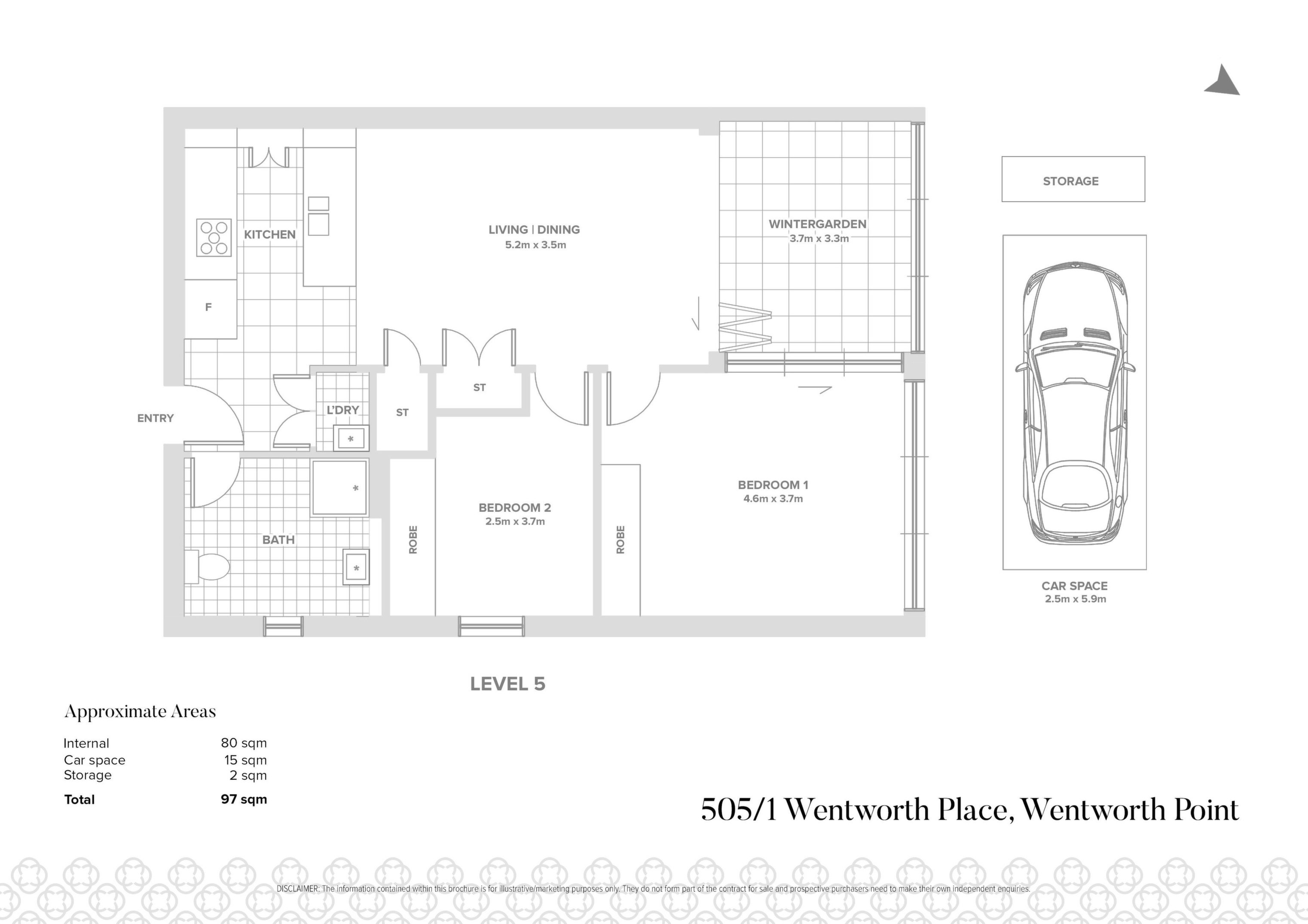 505/1 Wentworth Place, Wentworth Point Sold by Chidiac Realty - floorplan
