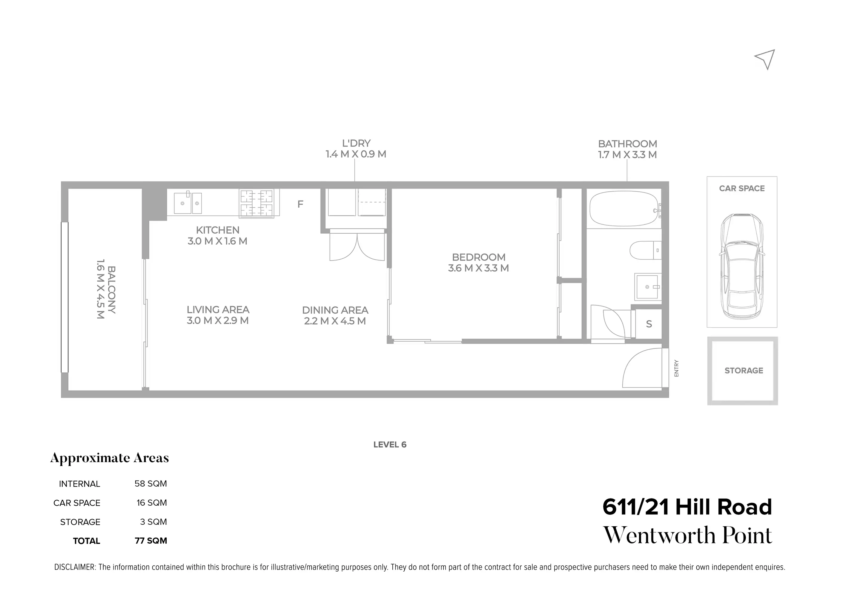 611/21 Hill Road, Wentworth Point Sold by Chidiac Realty - floorplan