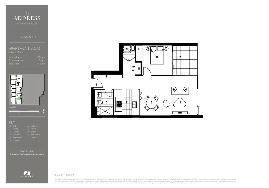 1202/13 Verona Drive, Wentworth Point For Lease by Chidiac Realty - floorplan