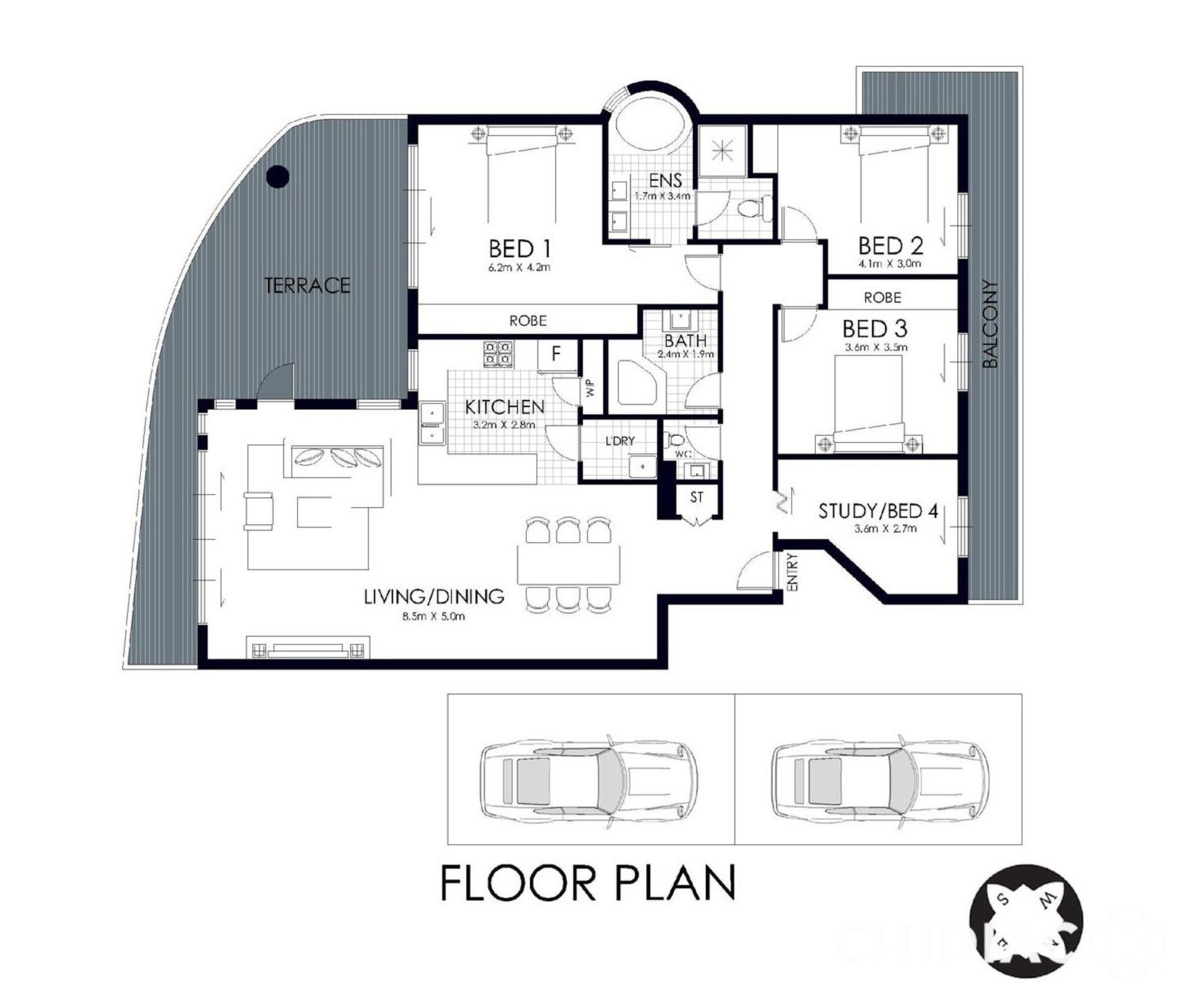 73/29 Bennelong Parkway, Wentworth Point Leased by Chidiac Realty - floorplan