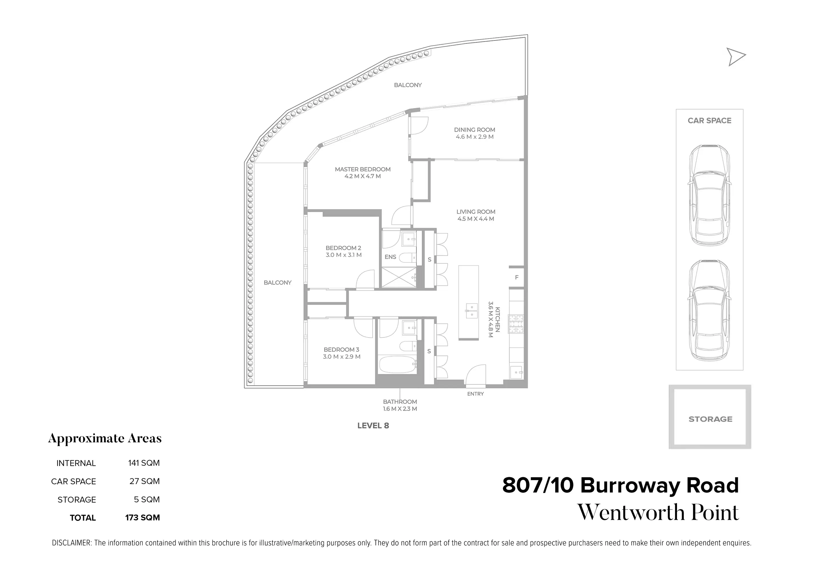 807/10 Burroway Road, Wentworth Point Sold by Chidiac Realty - floorplan