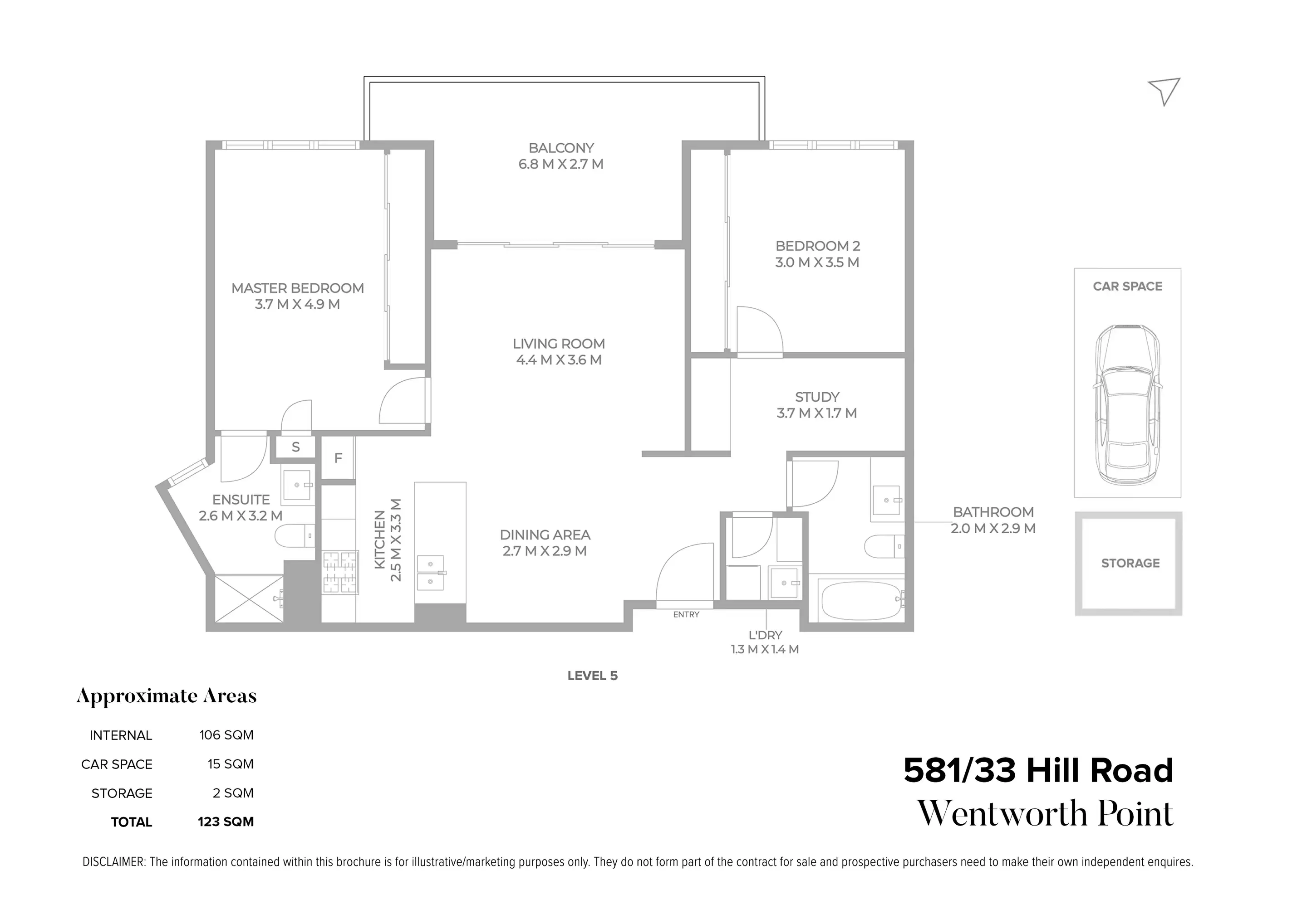 581/33 Hill Road, Wentworth Point Sold by Chidiac Realty - floorplan