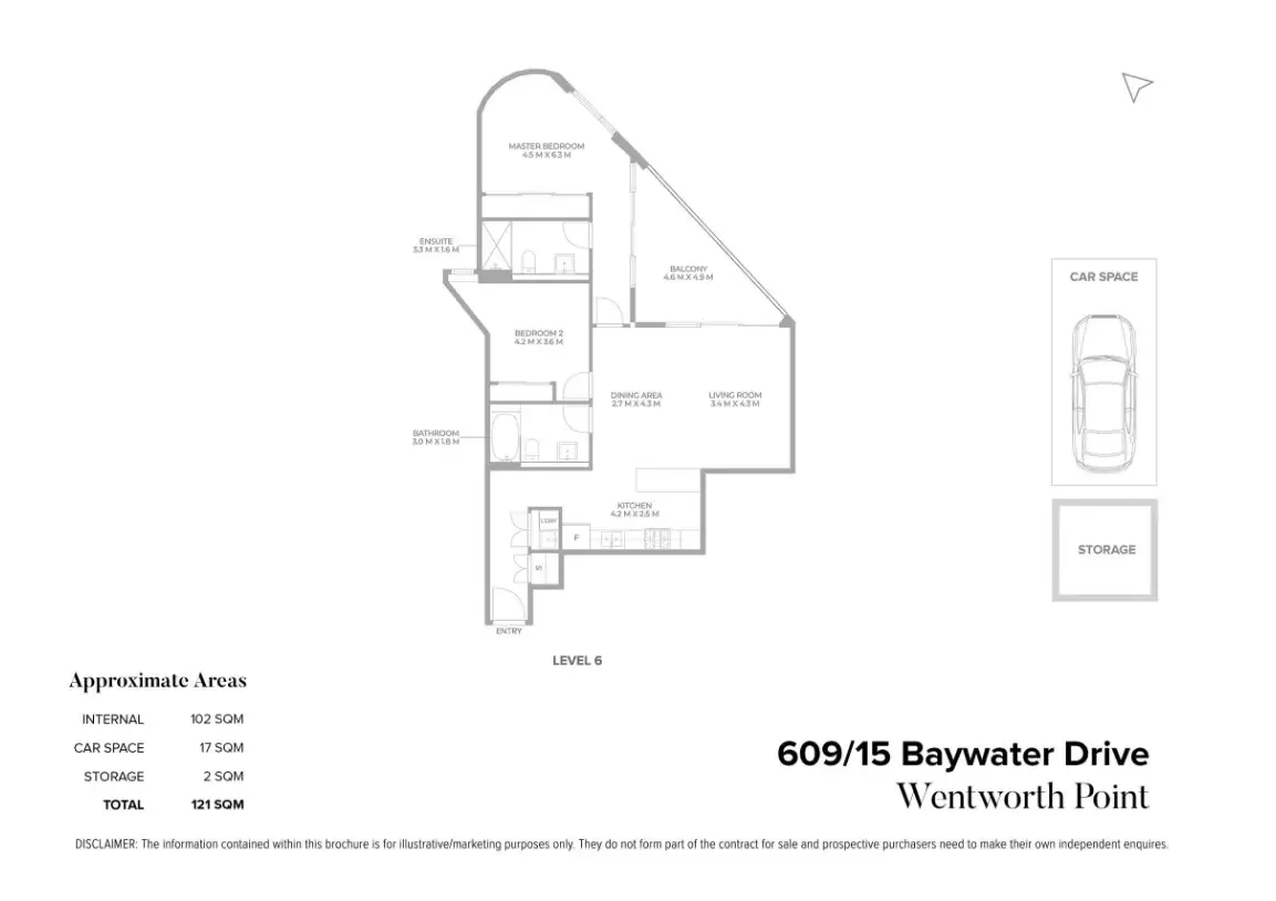 609/15 Baywater Drive, Wentworth Point For Lease by Chidiac Realty - floorplan