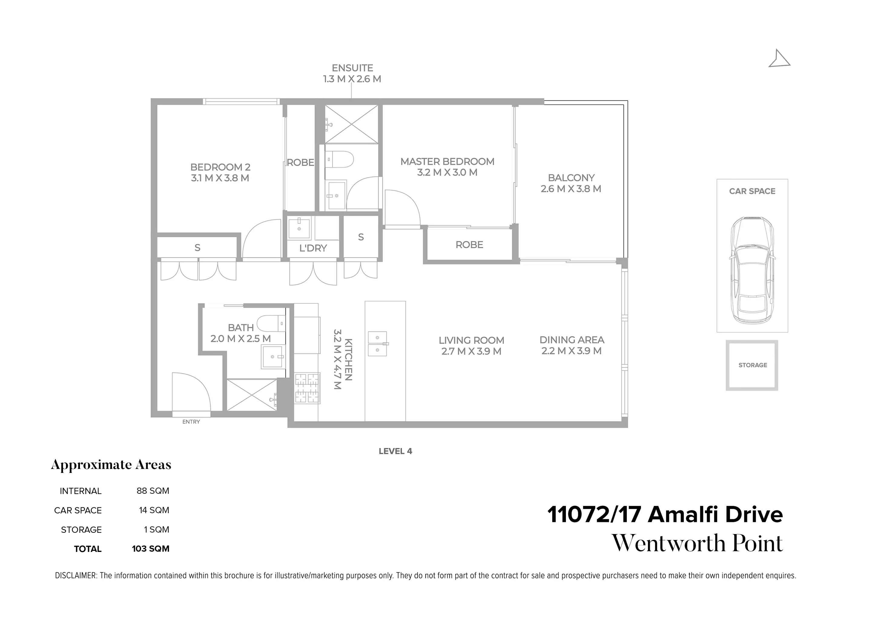 11072/17 Amalfi Drive, Wentworth Point For Sale by Chidiac Realty - floorplan