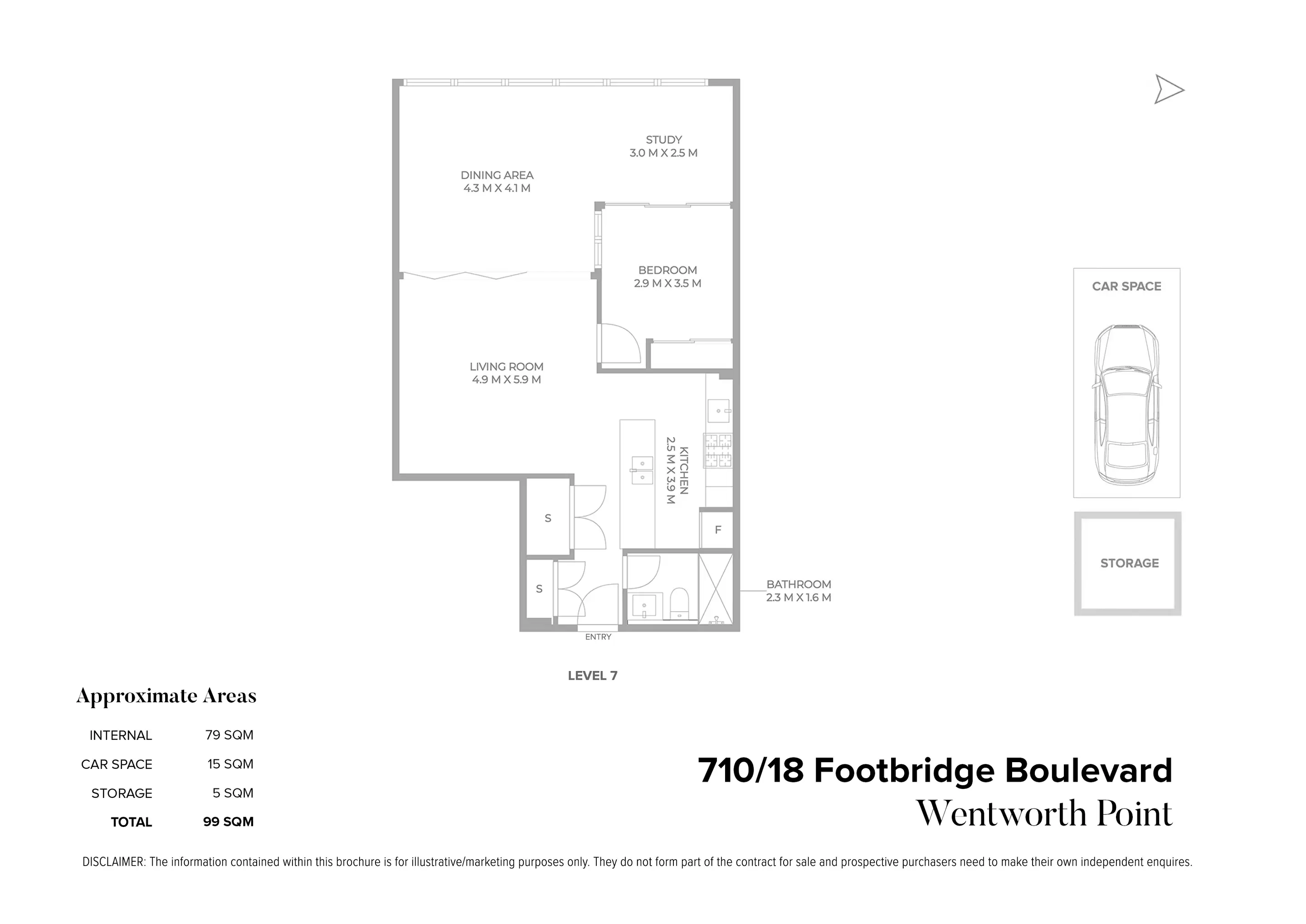710/18 Footbridge Boulevard, Wentworth Point For Sale by Chidiac Realty - floorplan