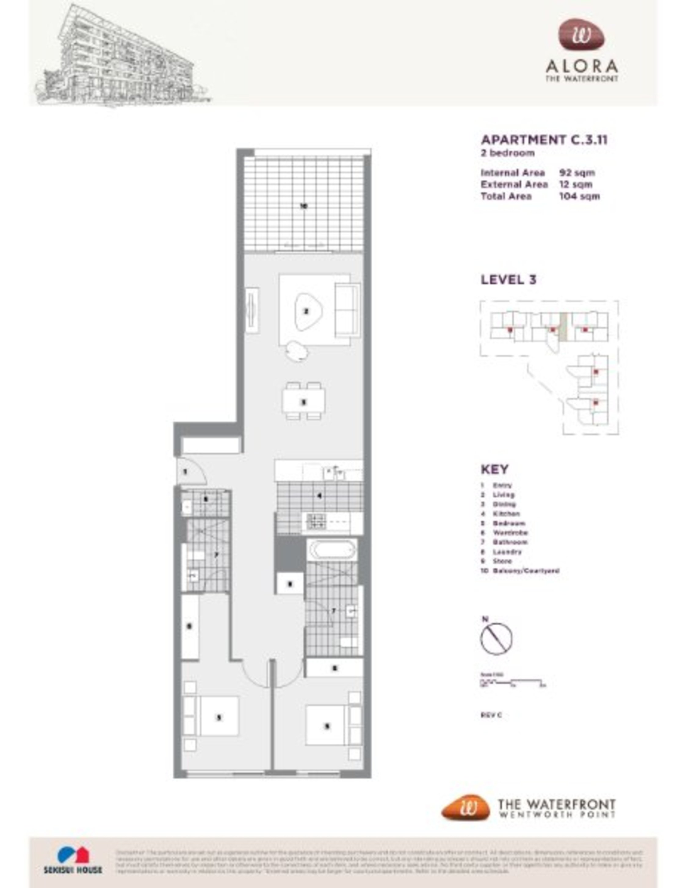 311/12 Nuvolari Place, Wentworth Point Leased by Chidiac Realty - floorplan