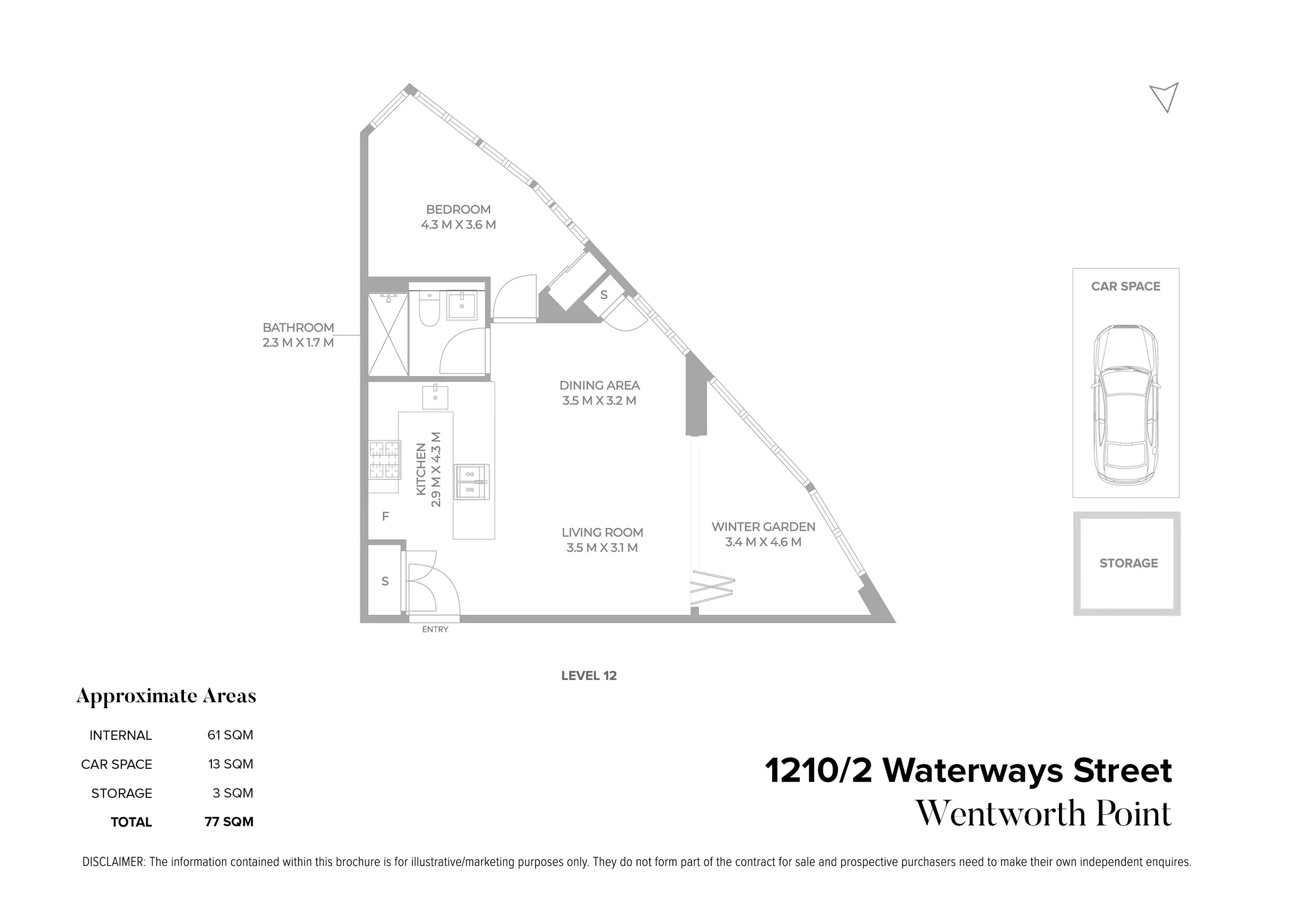 1210/2 Waterways Street, Wentworth Point For Sale by Chidiac Realty - floorplan