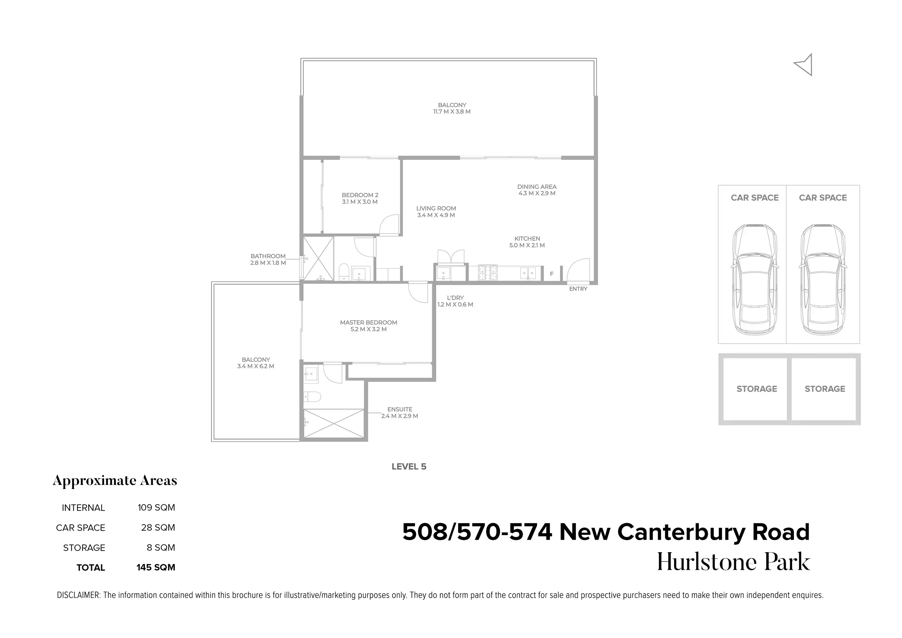508/570-574 New Canterbury Road, Hurlstone Park Sold by Chidiac Realty - floorplan