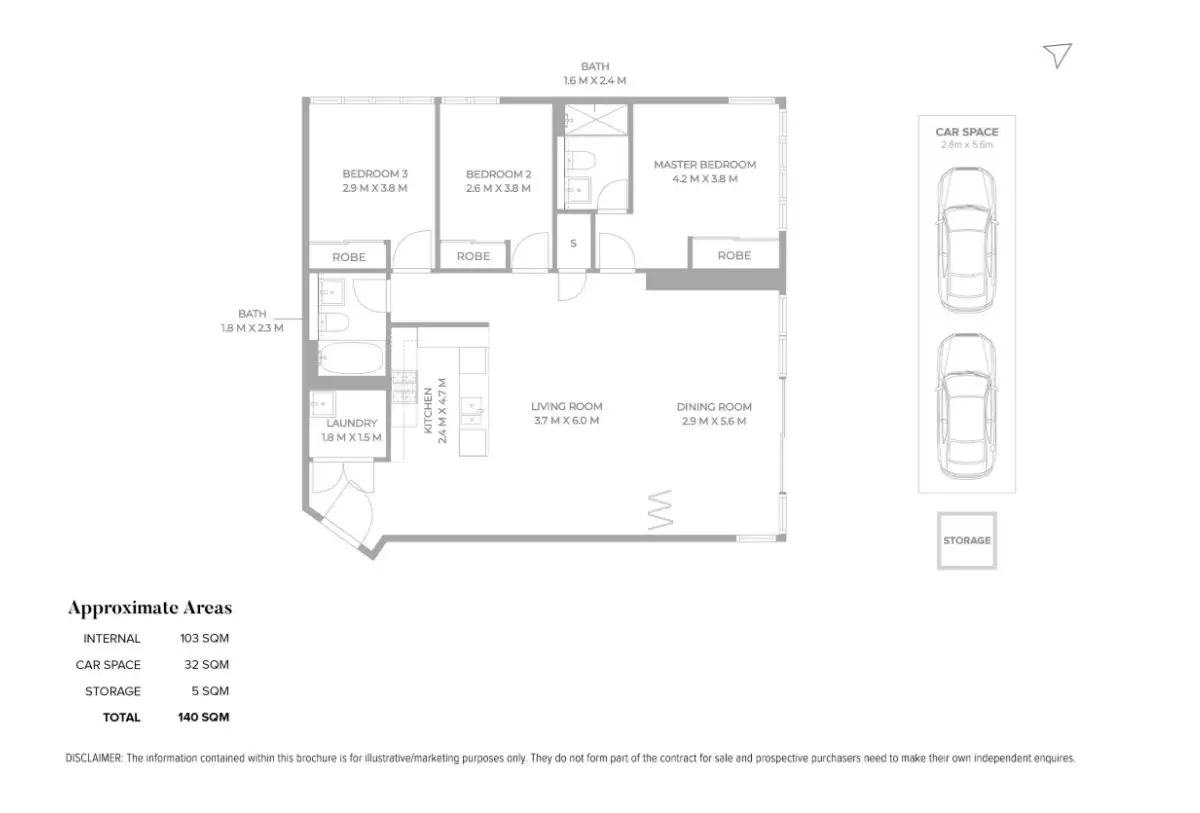 401/18 Footbridge Boulevard, Wentworth Point Leased by Chidiac Realty - floorplan