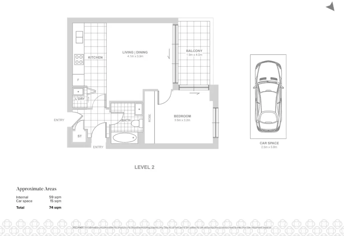 210/14 Marine Parade, Wentworth Point For Lease by Chidiac Realty - floorplan